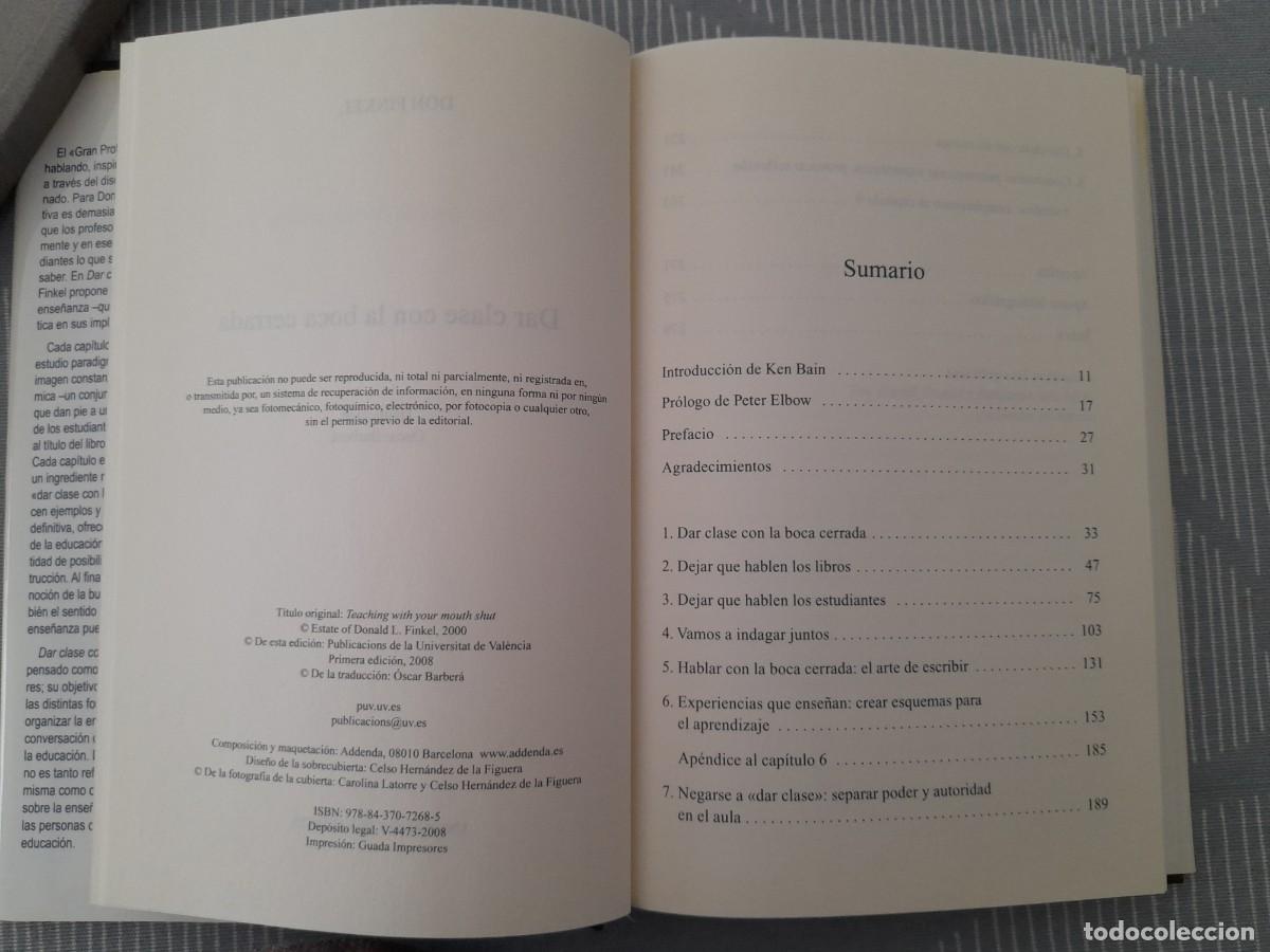 Libros de segunda mano: DAR CLASE CON LA BOCA CERRADA - Foto 3