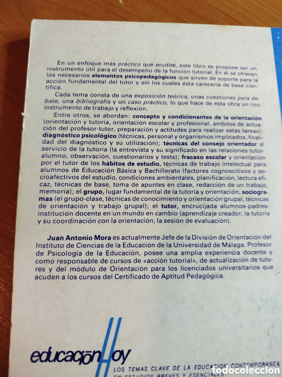 Libros de segunda mano: Acci&oacute;n tutorial y orientaci&oacute;n educativa. Juan Antonio mora - Foto 3
