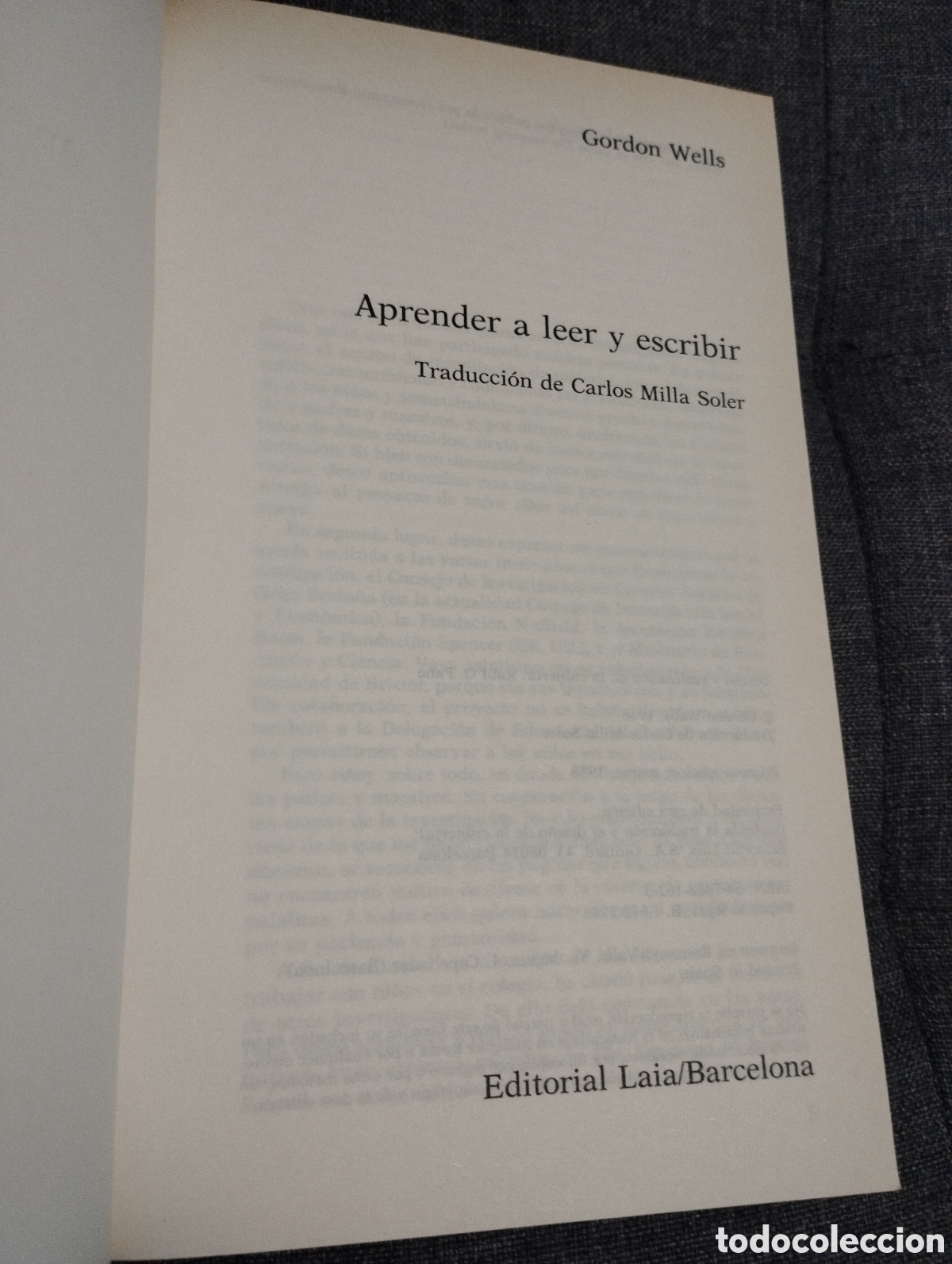 Libros de segunda mano: APRENDER A LEER Y ESCRIBIR (GORDON WELLS) - Foto 2