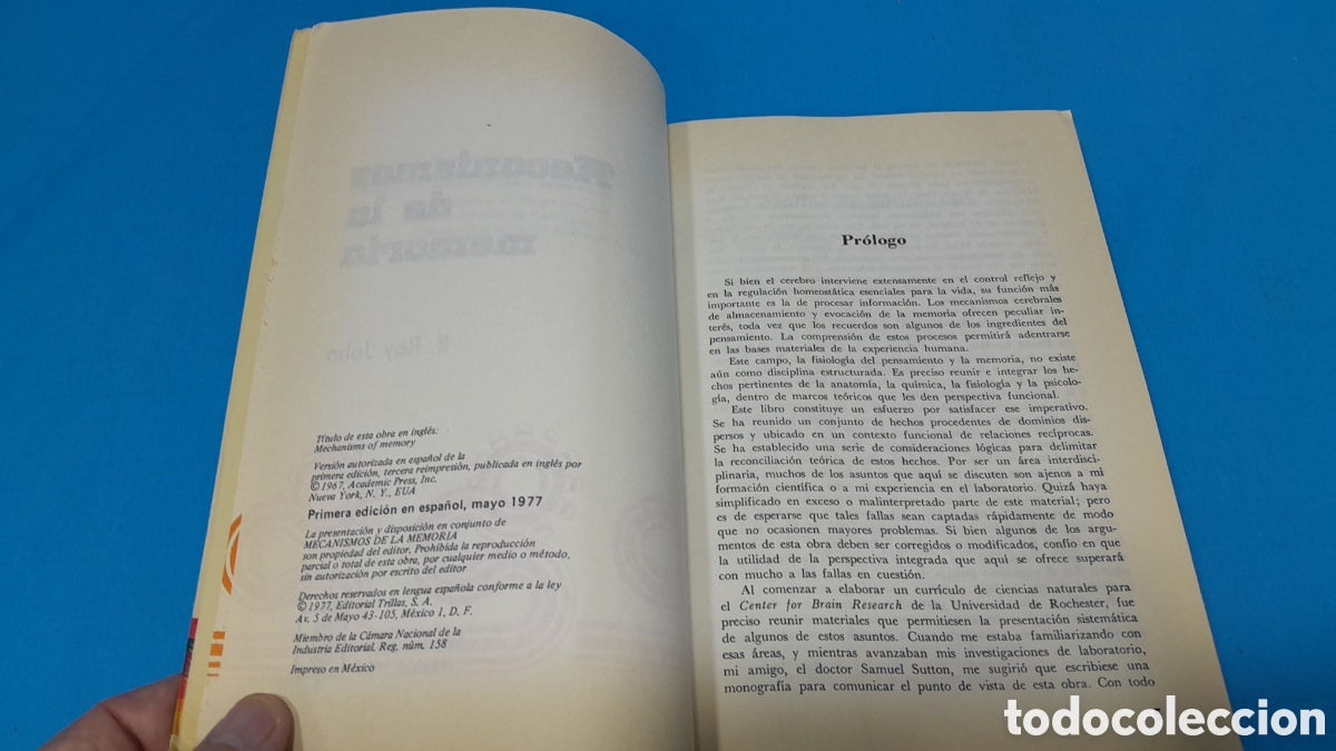 Libros de segunda mano: MECANISMOS DE LA MEMORIA - E. ROY JOHN - Foto 5