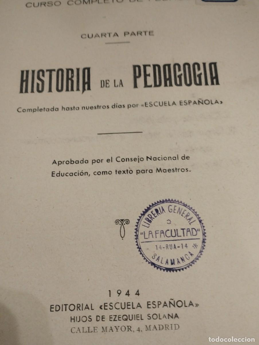 Libros de segunda mano: Solana. Historia de pedagog&iacute;a. - Foto 2