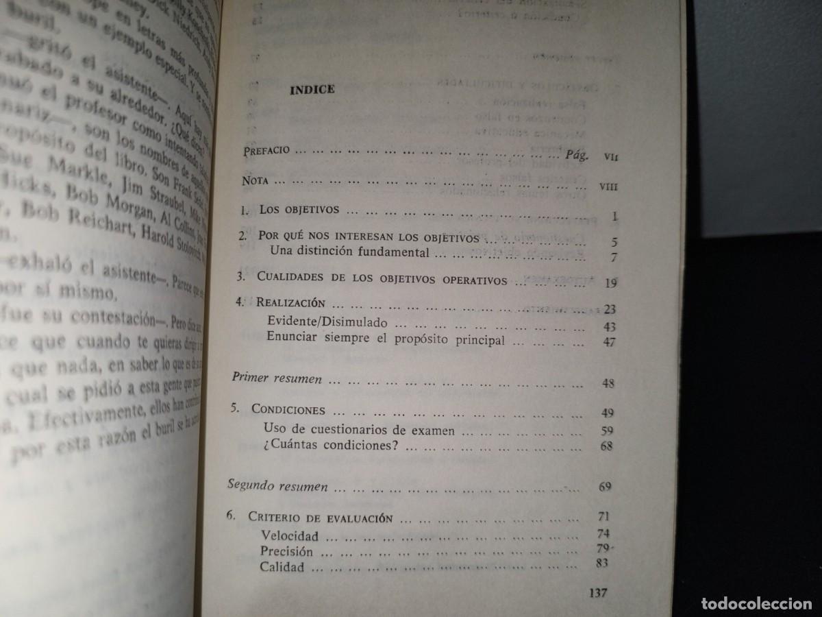 Libros de segunda mano: 116- FORMULACI&Oacute;N OPERATIVA DE OBJETIVOS DID&Aacute;CTICOS - ROBERT E. MAGER 1977 - Foto 5