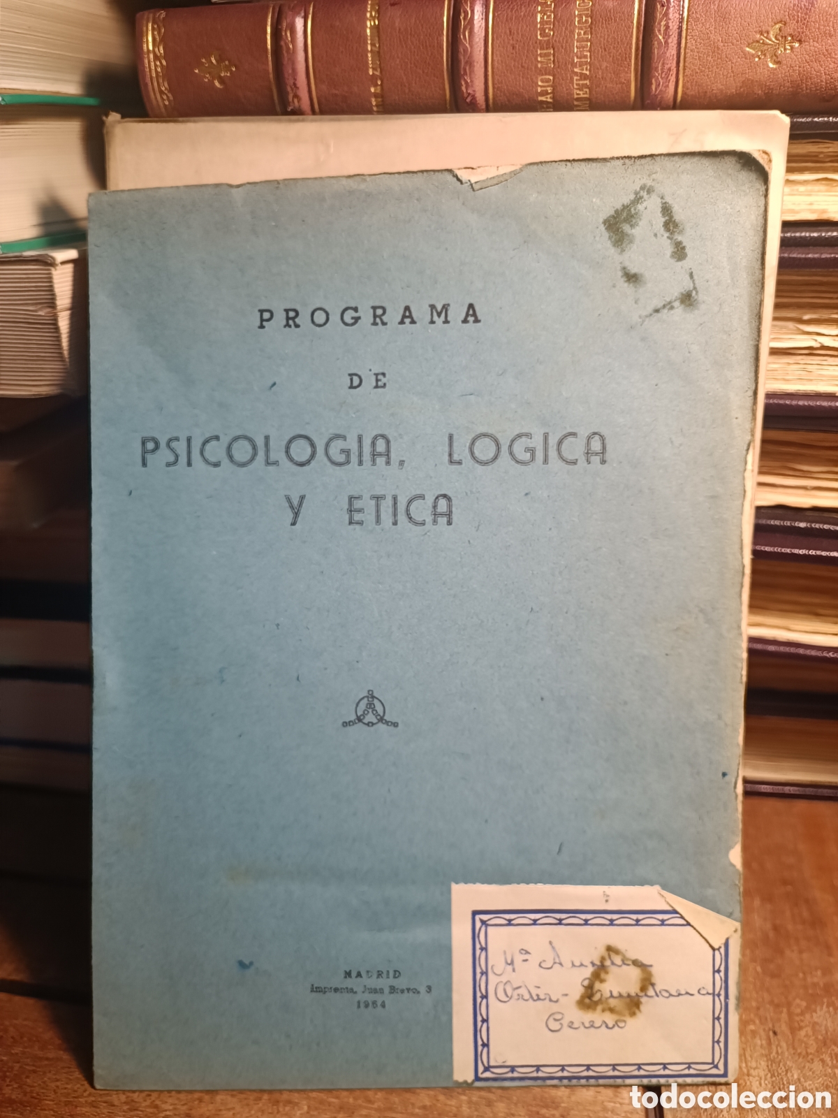Libros de segunda mano: Programa y texto psicolog&iacute;a l&oacute;gica y &eacute;tica 1964 - Foto 3