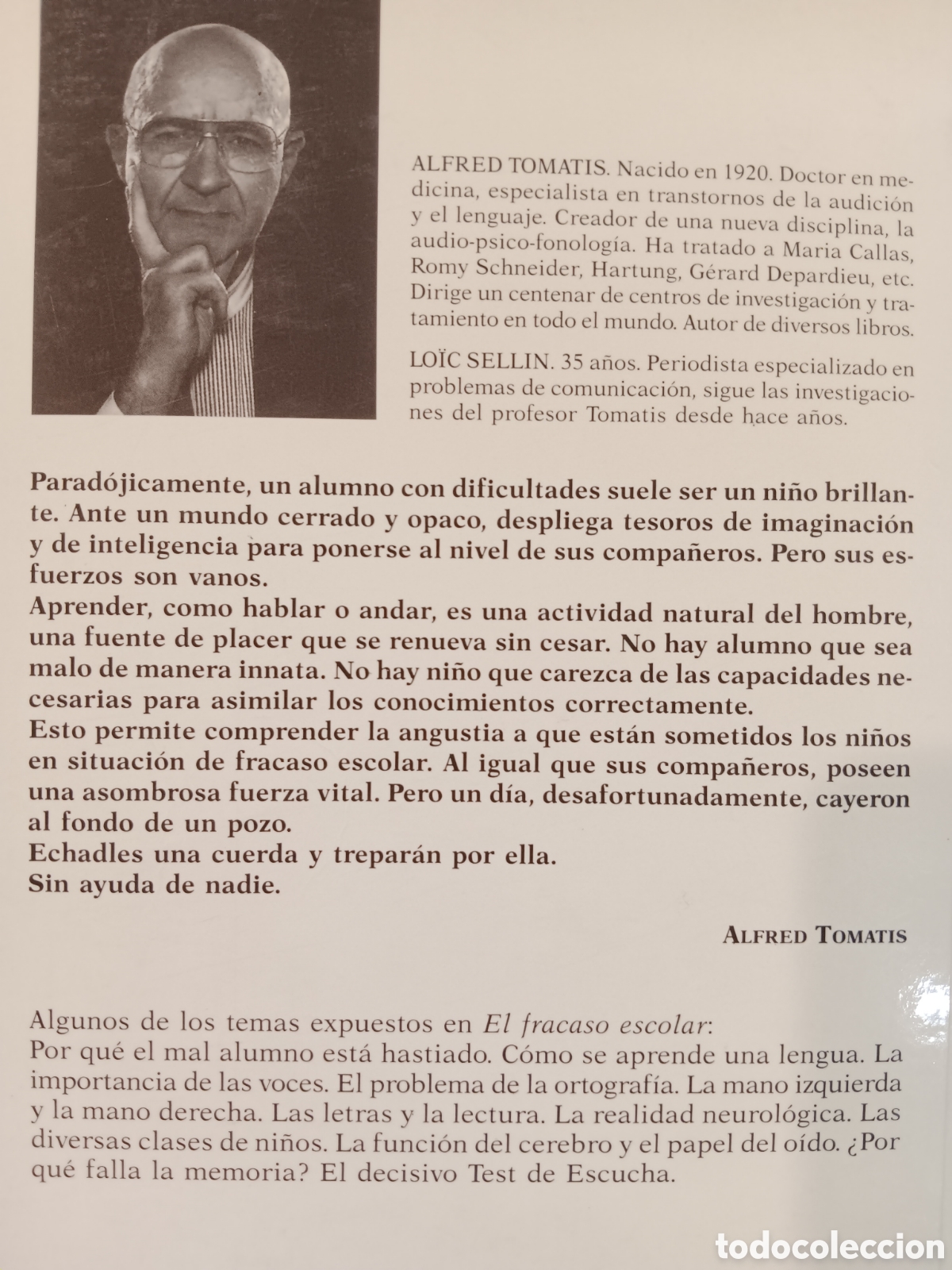 Libros de segunda mano: Alfred Tomatis. El fracaso escolar - Foto 2