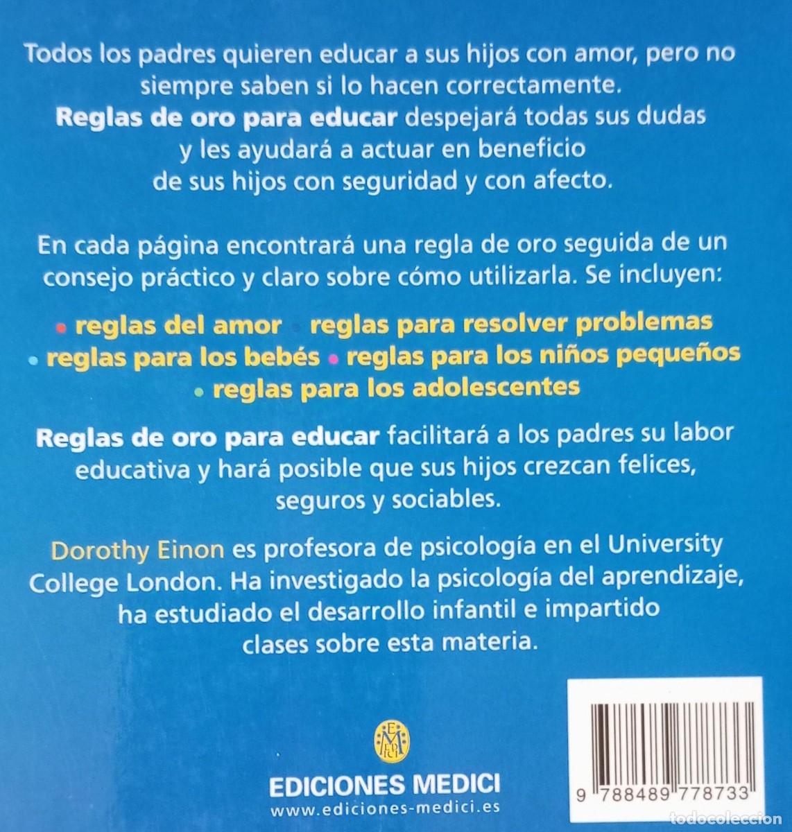 Libros de segunda mano: REGLAS DE ORO PARA EDUCAR - DOROTHY EINON - Foto 2