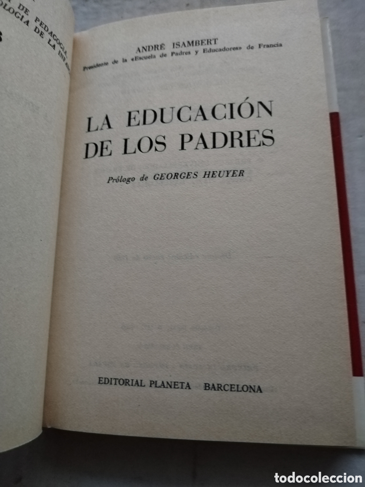 Libros de segunda mano: LA EDUCACI&Oacute;N DE LOS PADRES/A. ISAMBERT - Foto 3