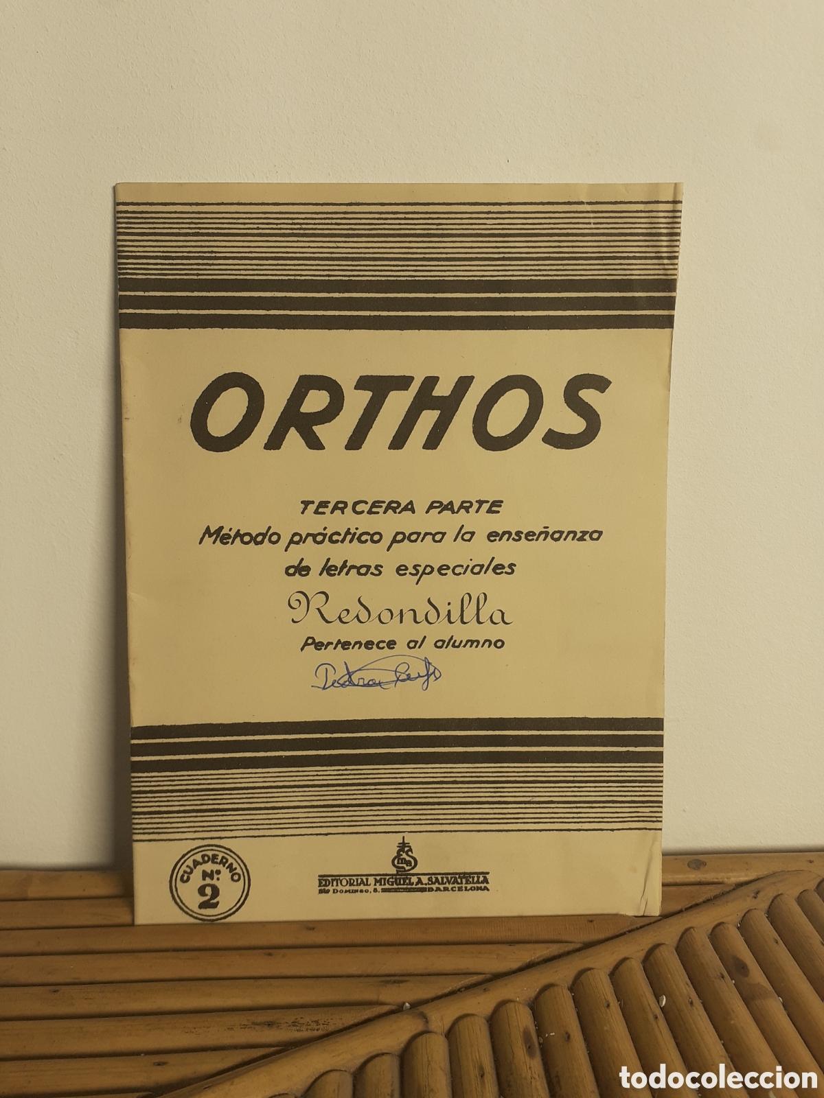 Libros de segunda mano: ORTHOS - METODO PRACTICO &rdquo; REDONDILLA&rdquo; 1960 - USADA - Foto 1