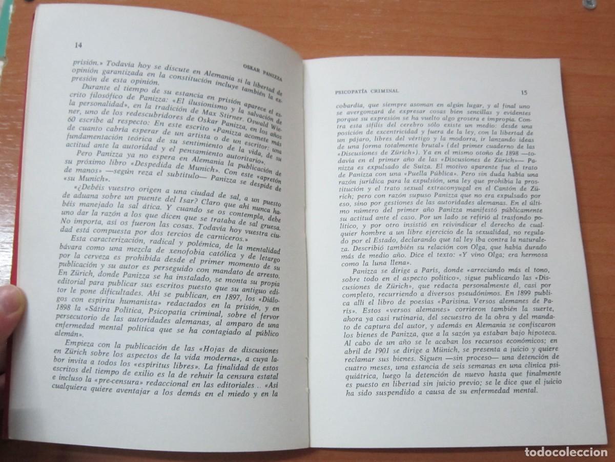 Libros de segunda mano: Libro de consulta, de Oskar Panizza - Foto 3