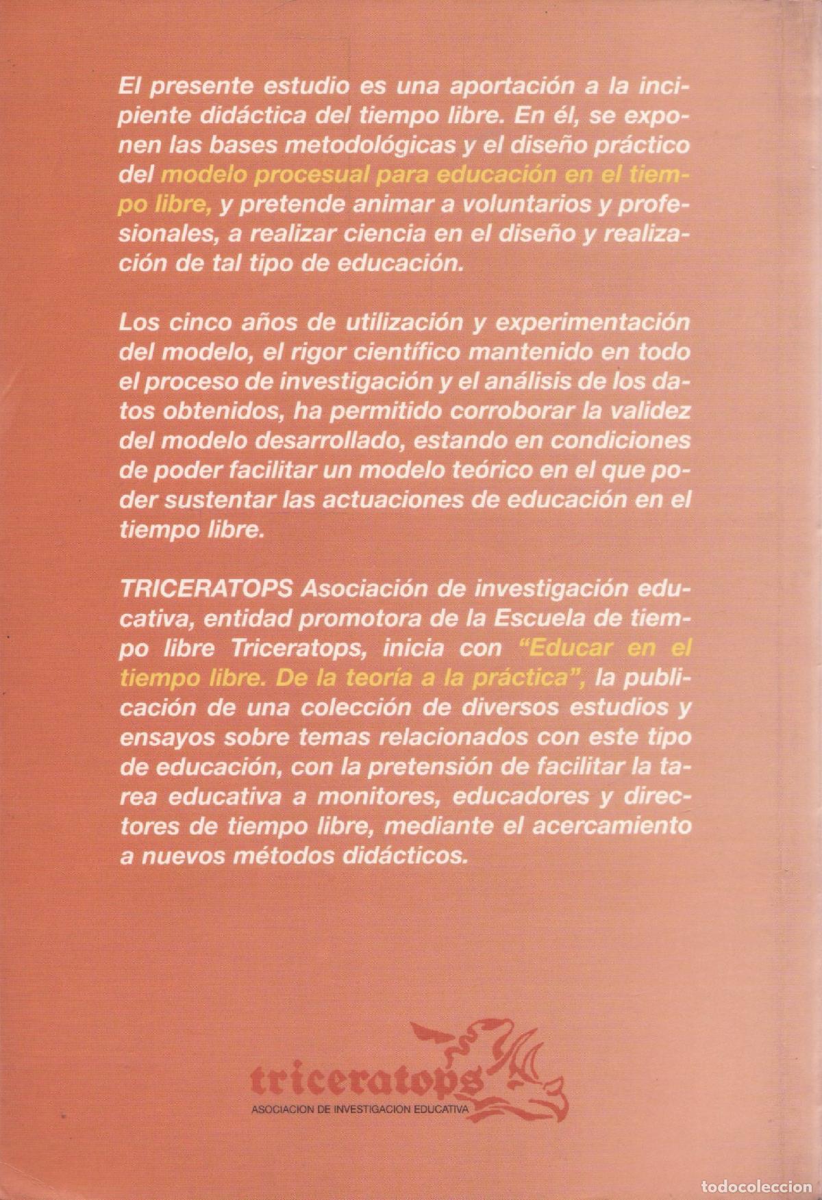 Libros de segunda mano: Educar en el tiempo libre. De la teoria a la practica - Barriga Lorente, Joaquin - Foto 3