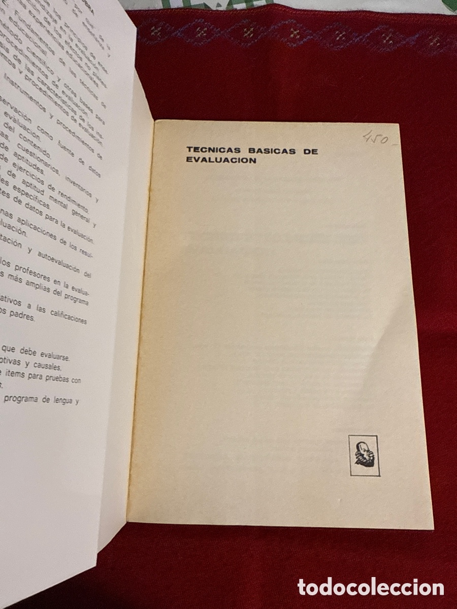 Libros de segunda mano: T&eacute;cnicas b&aacute;sicas de evaluaci&oacute;n. E. I. Sawin. - Foto 4