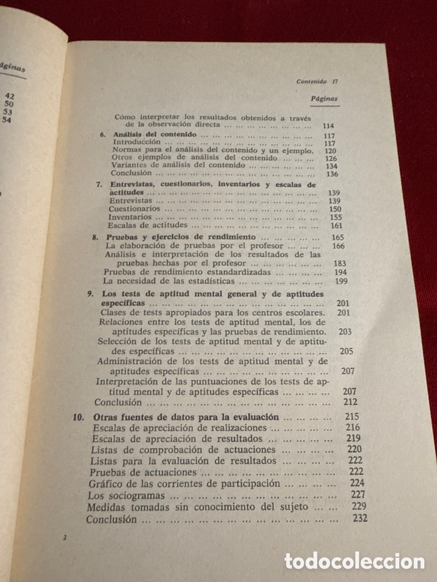 Libros de segunda mano: T&eacute;cnicas b&aacute;sicas de evaluaci&oacute;n. E. I. Sawin. - Foto 8