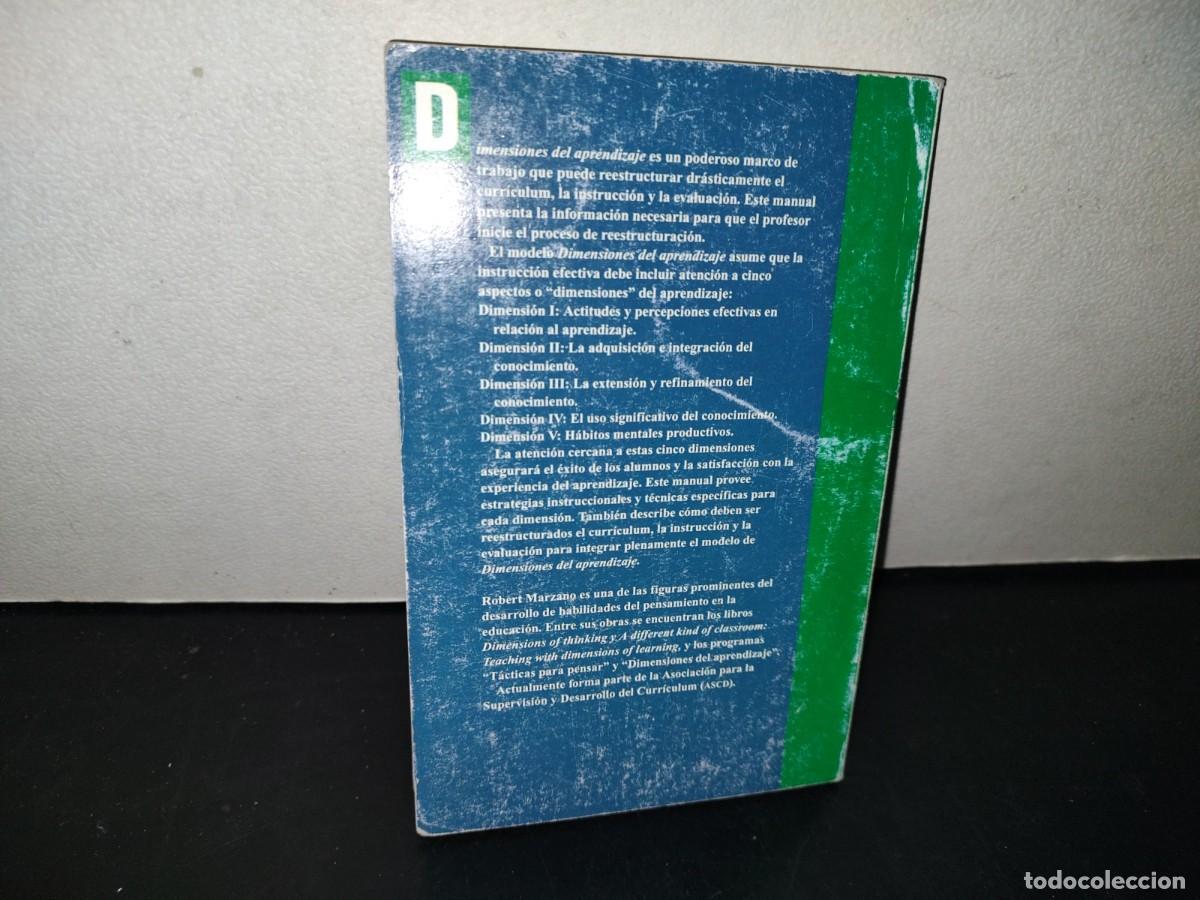 Libros de segunda mano: 140- DIMENSIONES DEL APRENDIZAJE - ROBERT MARZANO - ITESO - 2000 - Foto 3
