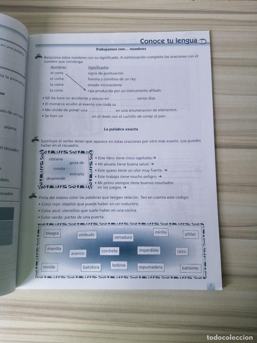 Libros de segunda mano: Cuaderno de ejercicios de Lengua. - Foto 3