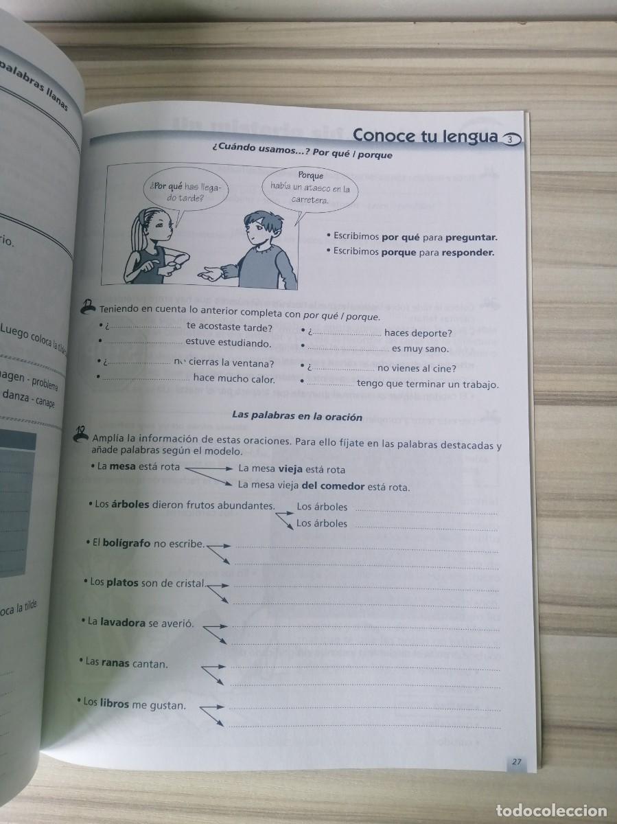Libros de segunda mano: Cuaderno de ejercicios de Lengua. - Foto 5