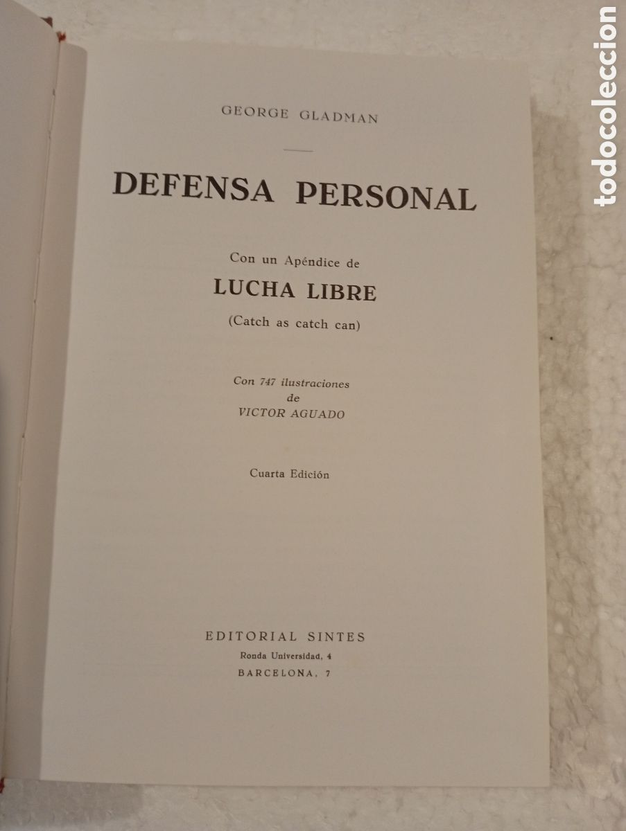 Libros de segunda mano: DEFENSA PERSONAL. GEORGE GLADMAN. SINTES. 1966. - Foto 4