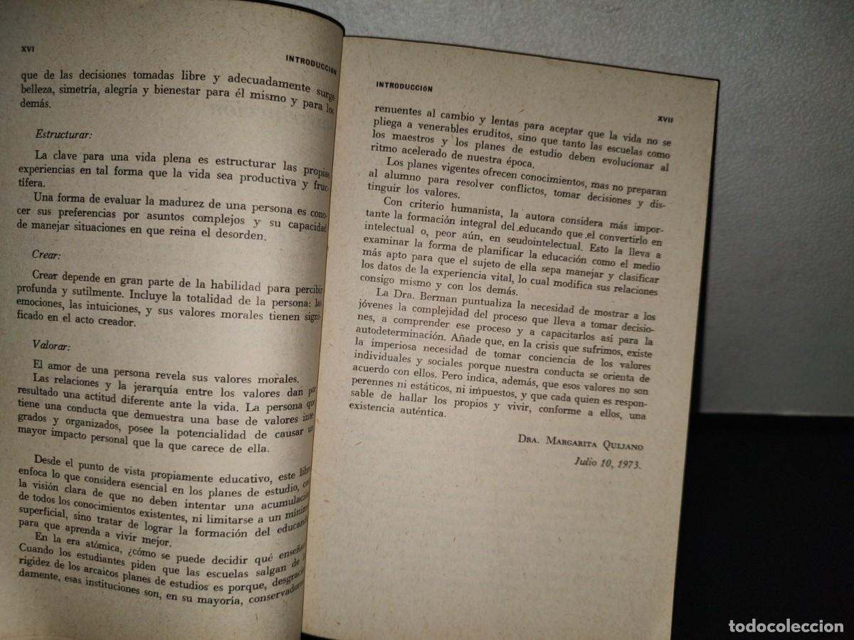 Libros de segunda mano: 151- NUEVOS OBJETIVOS EN EL PROGRAMA ESCOLAR - LOUISE M. BERMAN - 1974 - Foto 11