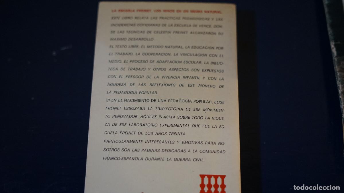 Libros de segunda mano: ELise Freinet - La escuela Freinet - Laia - Foto 3