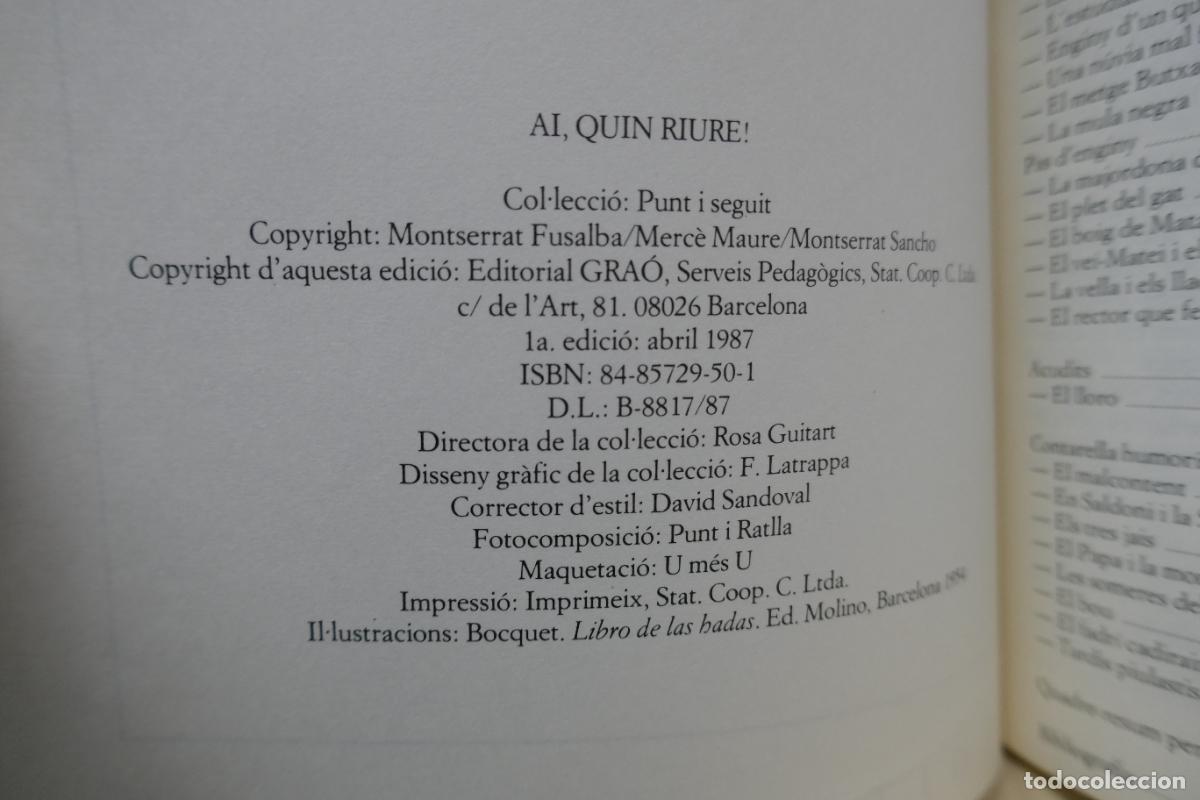 Libros de segunda mano: 2 x PUNT I SEGUIT - EDITORIAL GRA&Oacute; - Foto 4