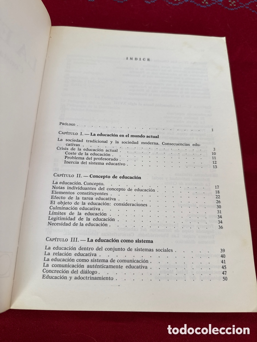 Libros de segunda mano: La educaci&oacute;n: constantes y problem&aacute;tica actual. Ferr&aacute;ndez-Sarramona. - Foto 4