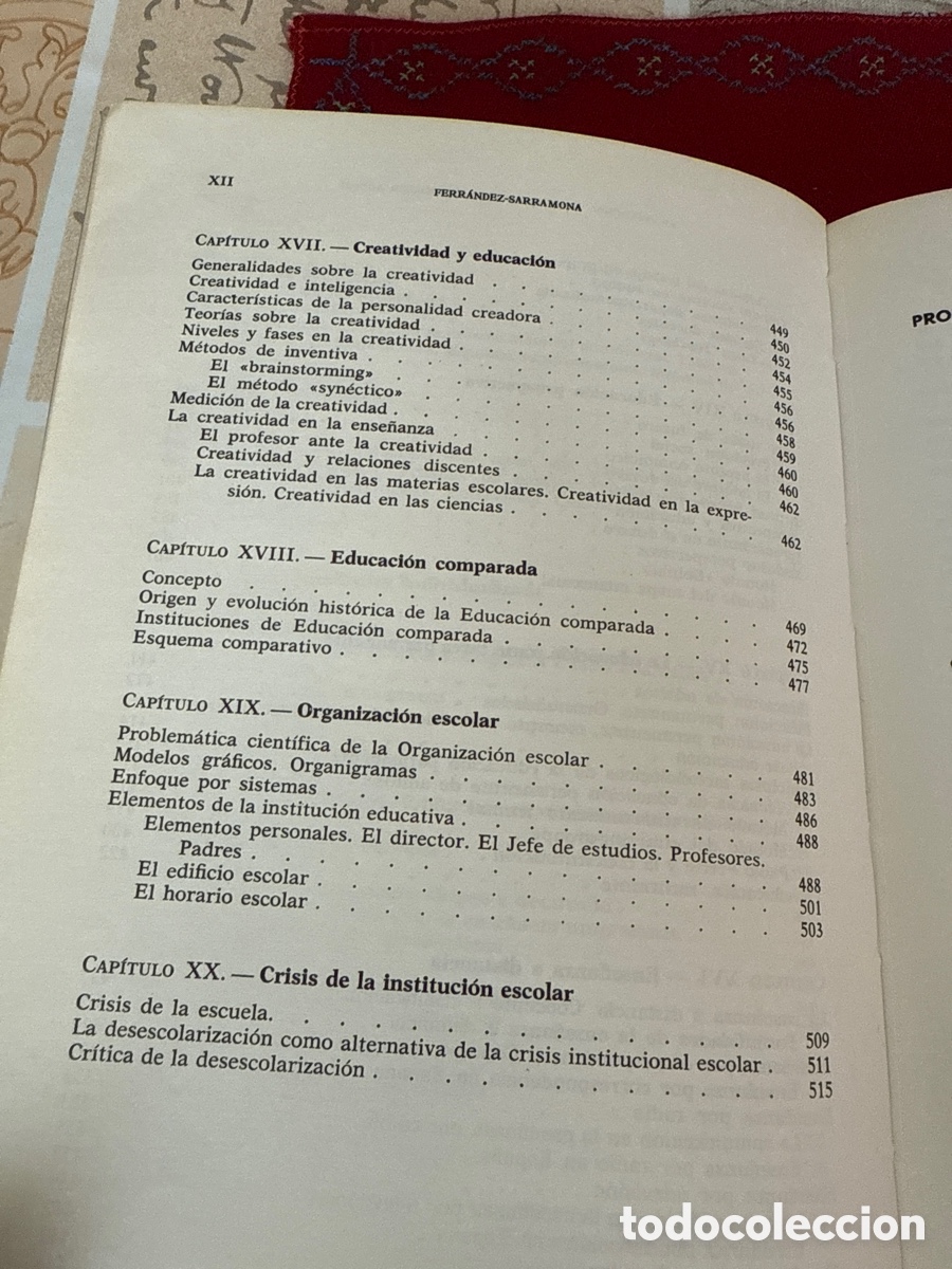 Libros de segunda mano: La educaci&oacute;n: constantes y problem&aacute;tica actual. Ferr&aacute;ndez-Sarramona. - Foto 11