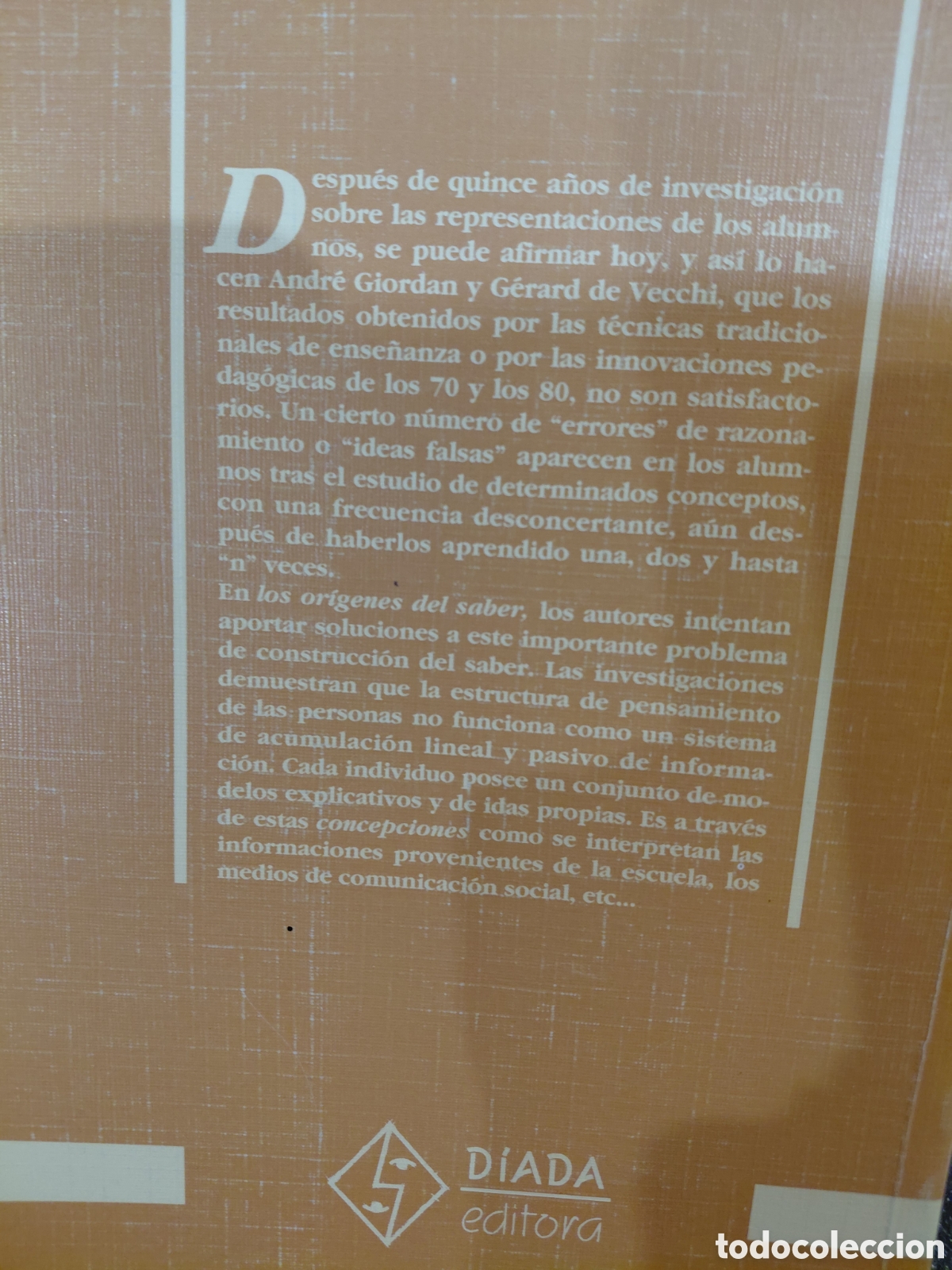 Libros de segunda mano: A. Giordan, G. De Vecchi. Los or&iacute;genes del saber - Foto 2
