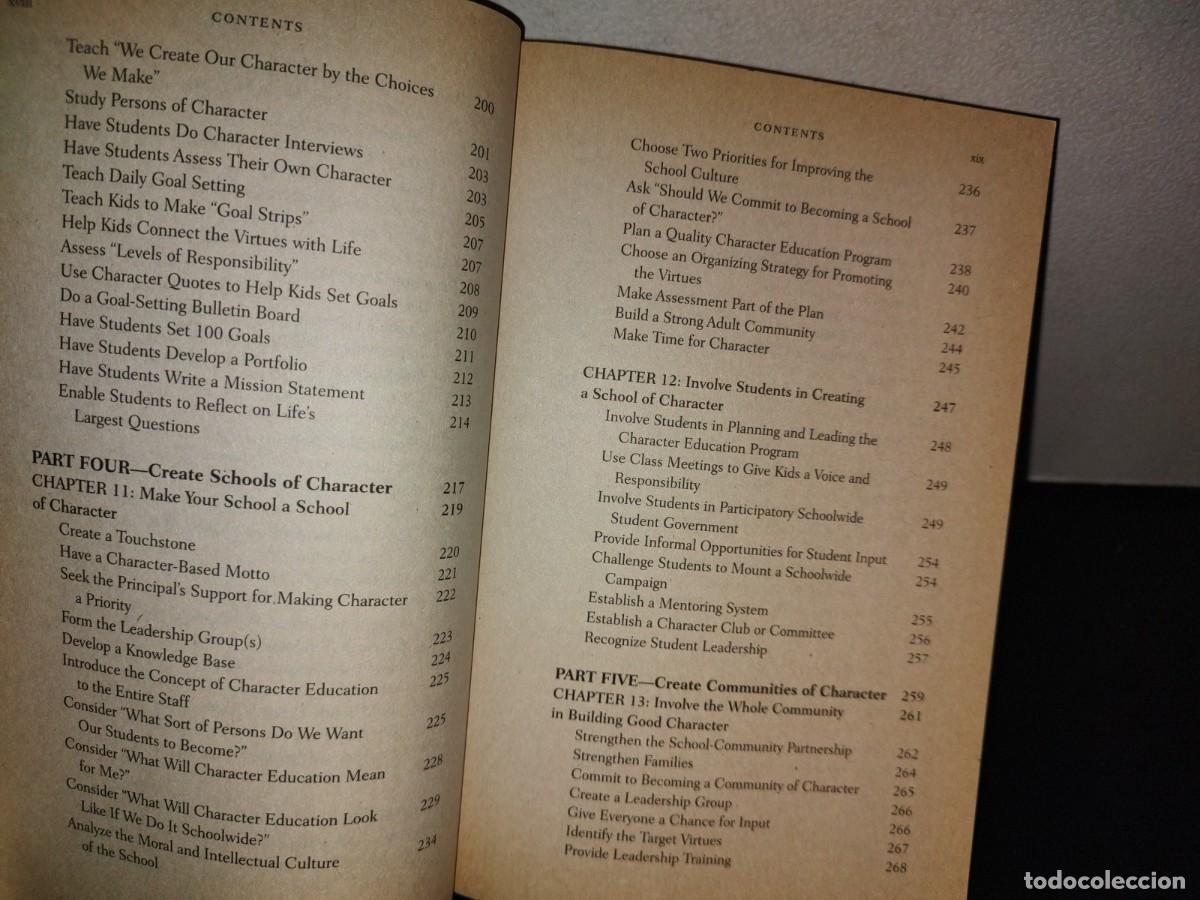 Libros de segunda mano: 207- Character Matters. How To Help Our Children Develop Good Judgment... - Thomas Lickona - Foto 9
