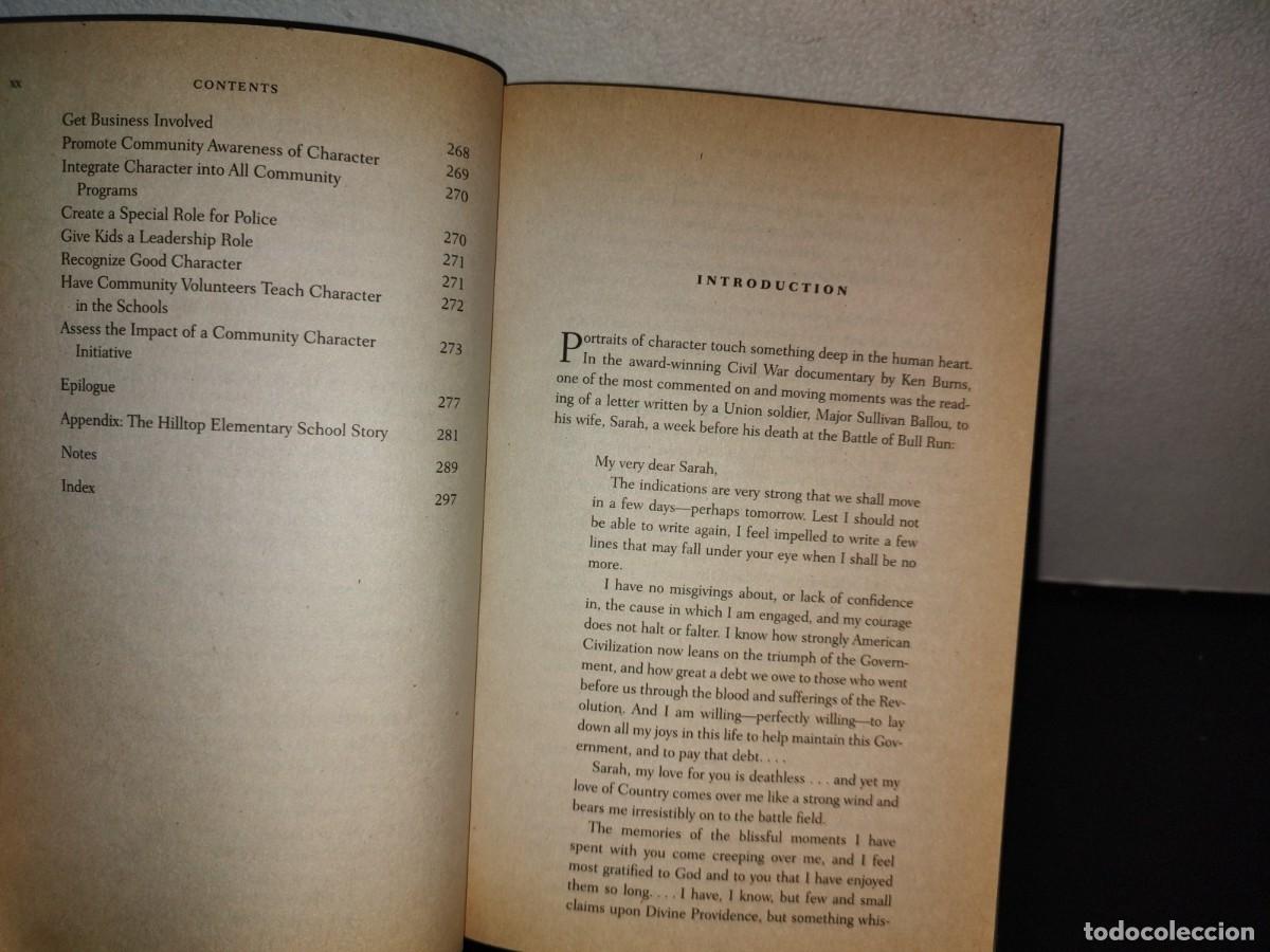 Libros de segunda mano: 207- Character Matters. How To Help Our Children Develop Good Judgment... - Thomas Lickona - Foto 10