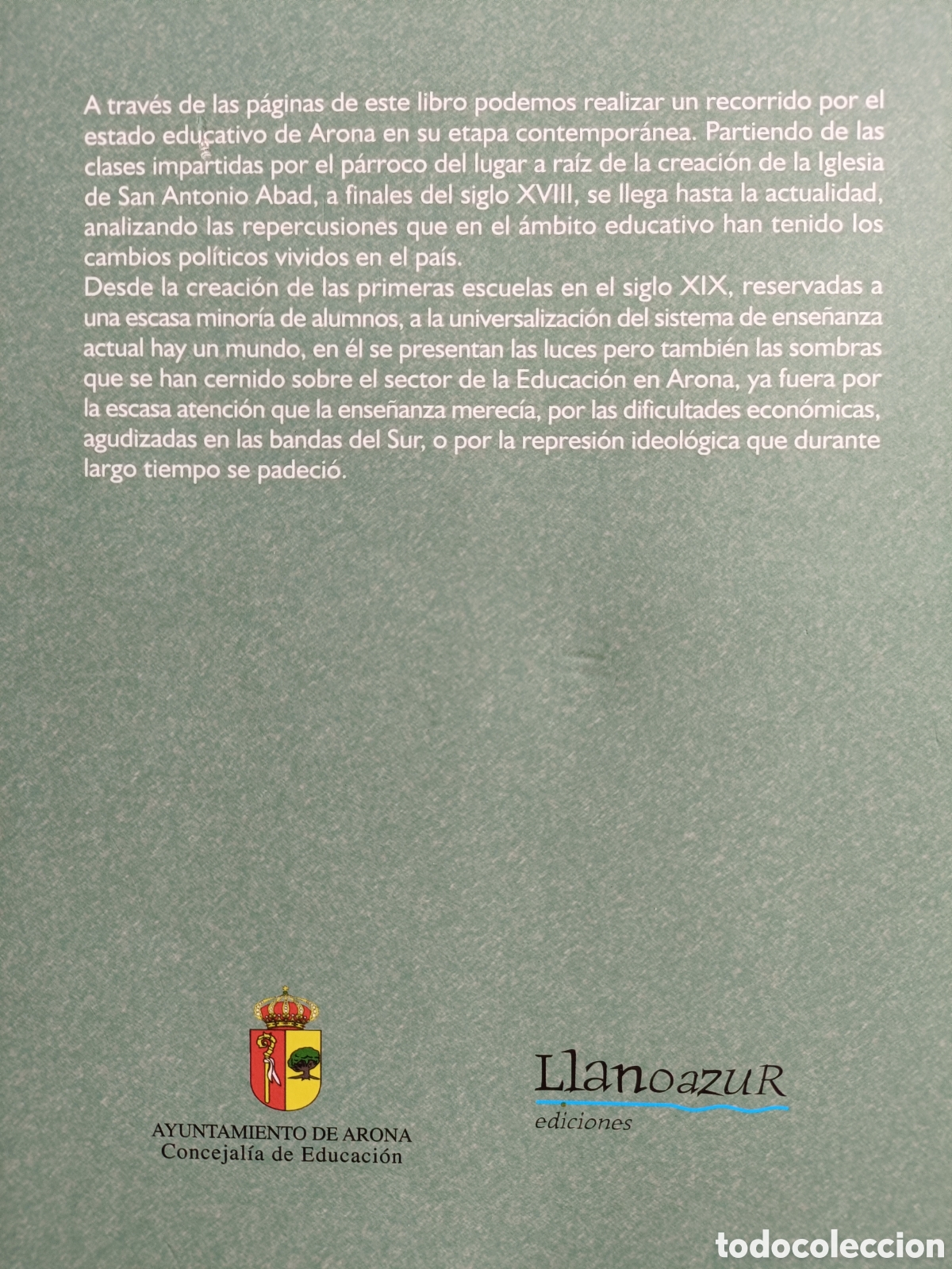 Libros de segunda mano: La ense&ntilde;anza en Arona. Pasado y presente. - Foto 2