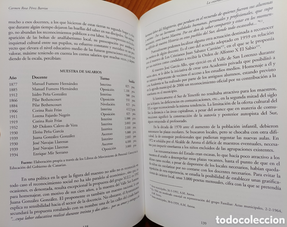 Libros de segunda mano: La ense&ntilde;anza en Arona. Pasado y presente. - Foto 13