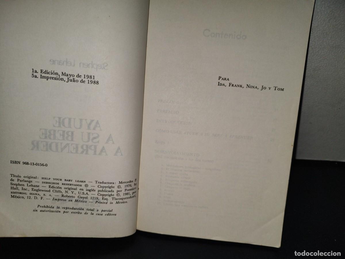 Libros de segunda mano: 208- Ayude A Su Beb&eacute; A Aprender - Stephen Lehaine - Foto 6