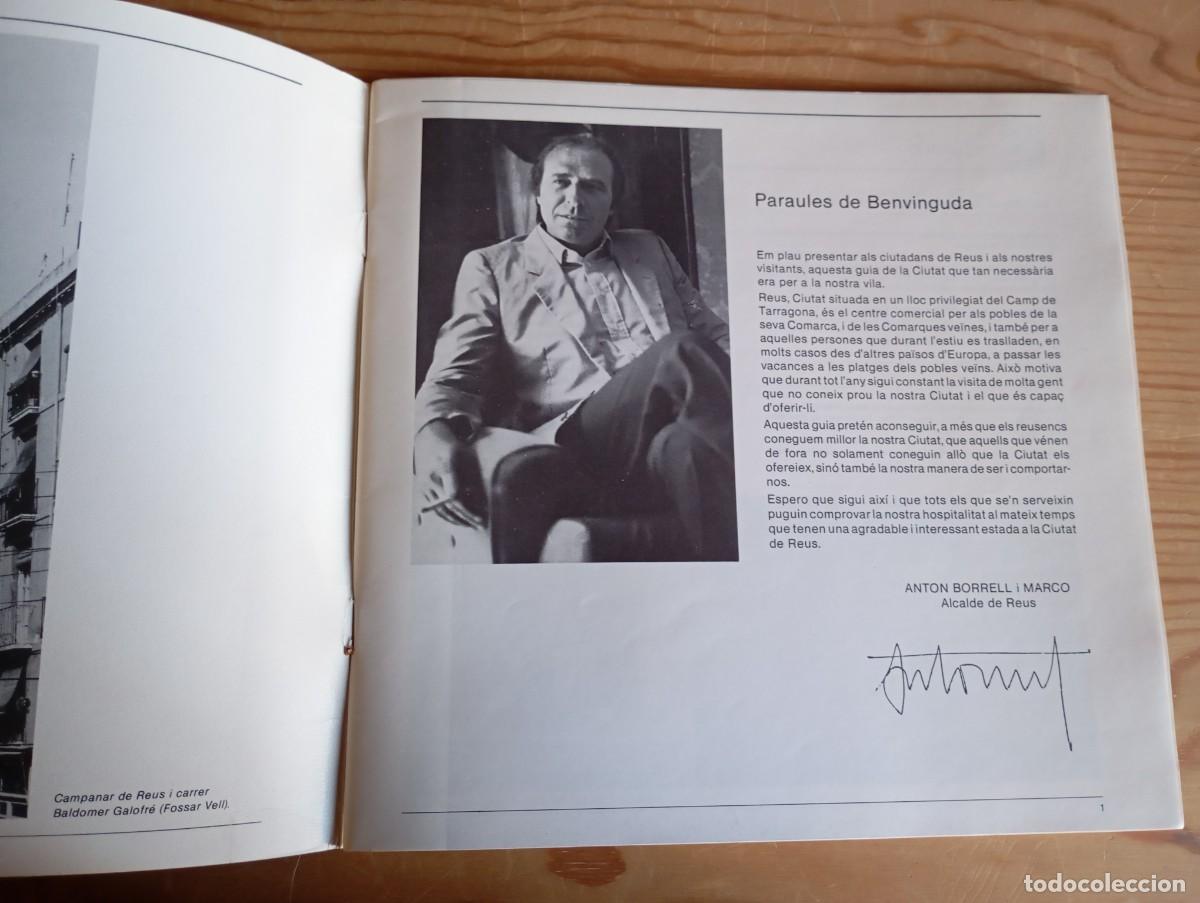 Libros de segunda mano: REUS. Guia de la ciutat. 1985 - Foto 2