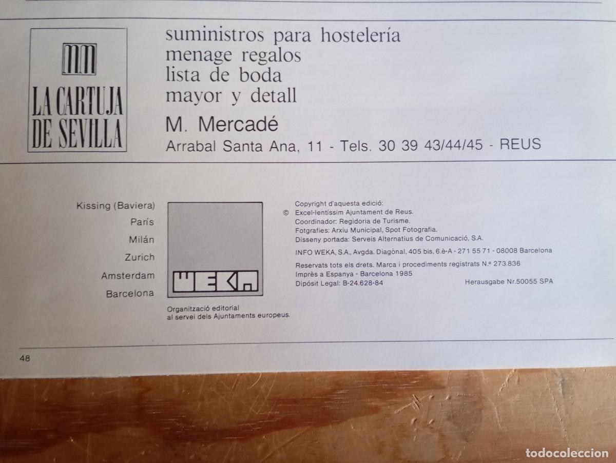 Libros de segunda mano: REUS. Guia de la ciutat. 1985 - Foto 4