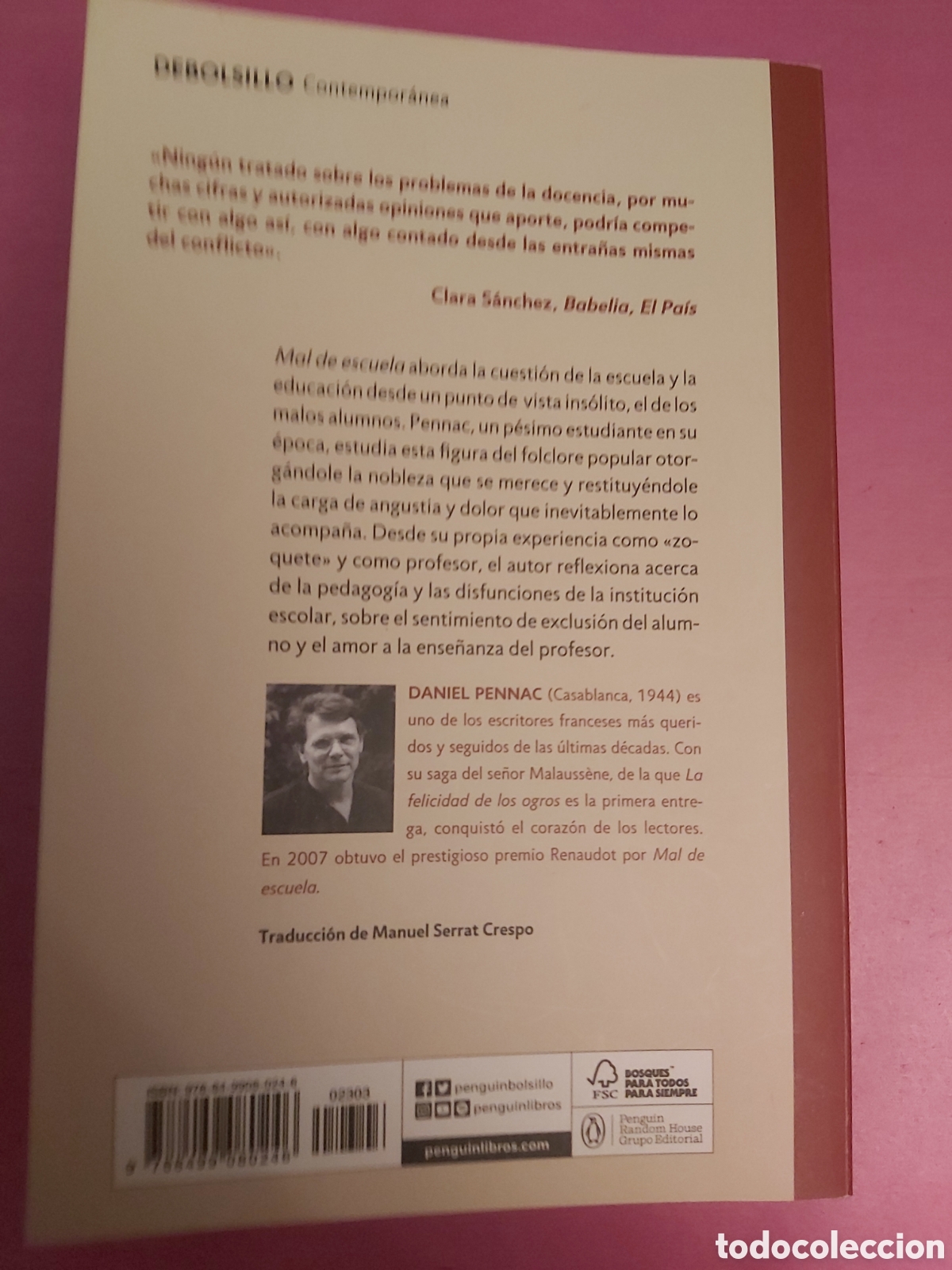 Libros de segunda mano: MAL DE ESCUELA DANIEL PENNAC DEBOLSILLO 2023 - Foto 3
