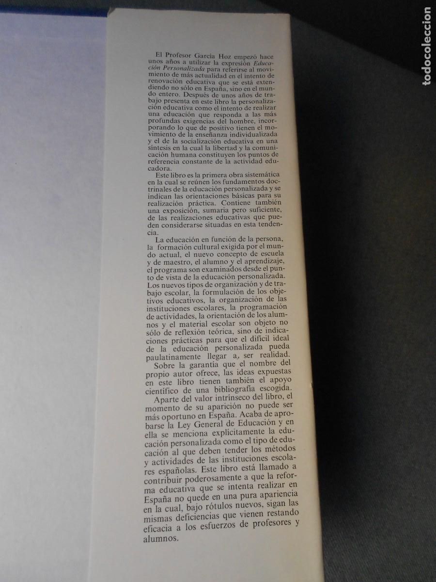 Libros de segunda mano: EDUCACION PERSONALIZADA - Foto 5
