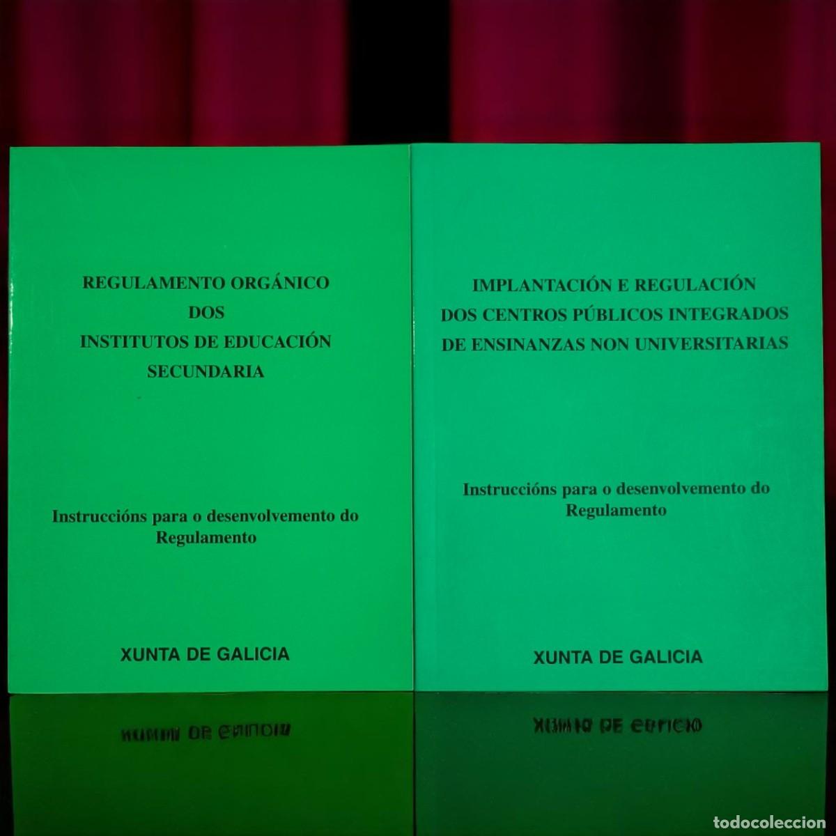 Libros de segunda mano: Lote 2 Vol&uacute;menes Oficiales Xunta De Galicia &ndash; Regulamentos Educativos Hist&oacute;ricos (1997-2000)