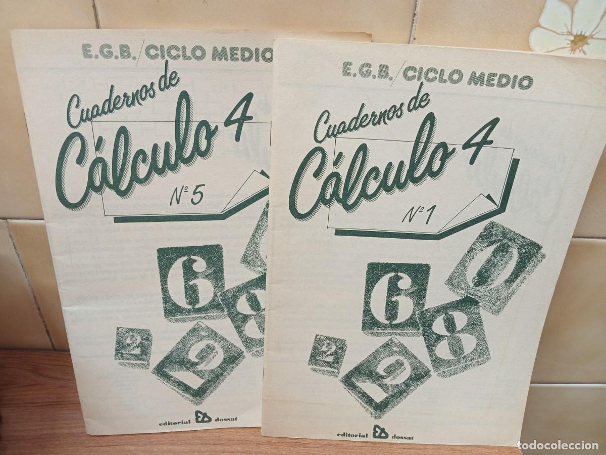 Libros de segunda mano: CUADERNOS DE CALCULO - N&ordm; 1 Y 5 - E.G.B. CICLO MEDIO - ED. DOSSAT