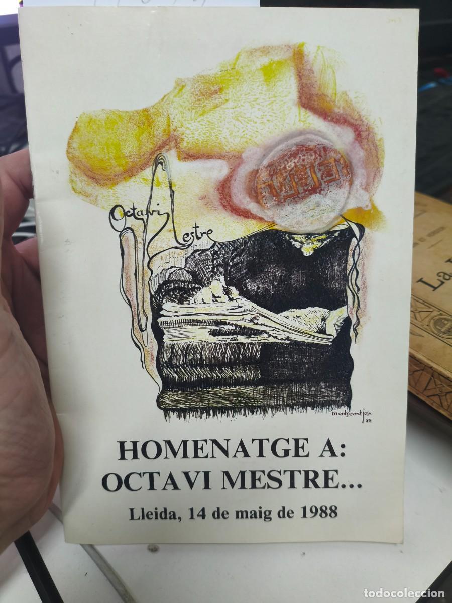 Libros de segunda mano: Homenatge a Octavi Mestre. 1988. Lleida.
