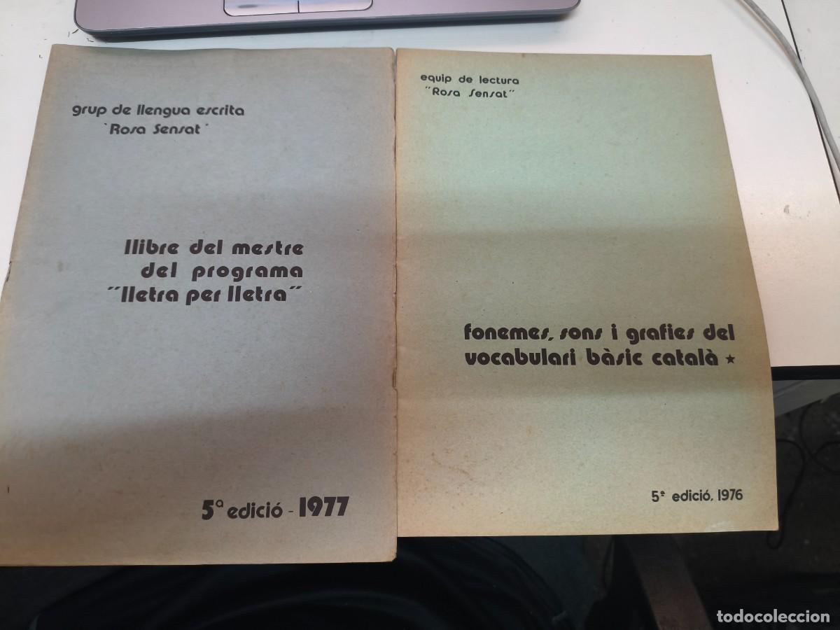 Libros de segunda mano: Lletra per lletra llibre del mestre FONEMES, SONS I GRAFIES DEL VOCABULARI BASIC CATALA ROSA SENSAT.