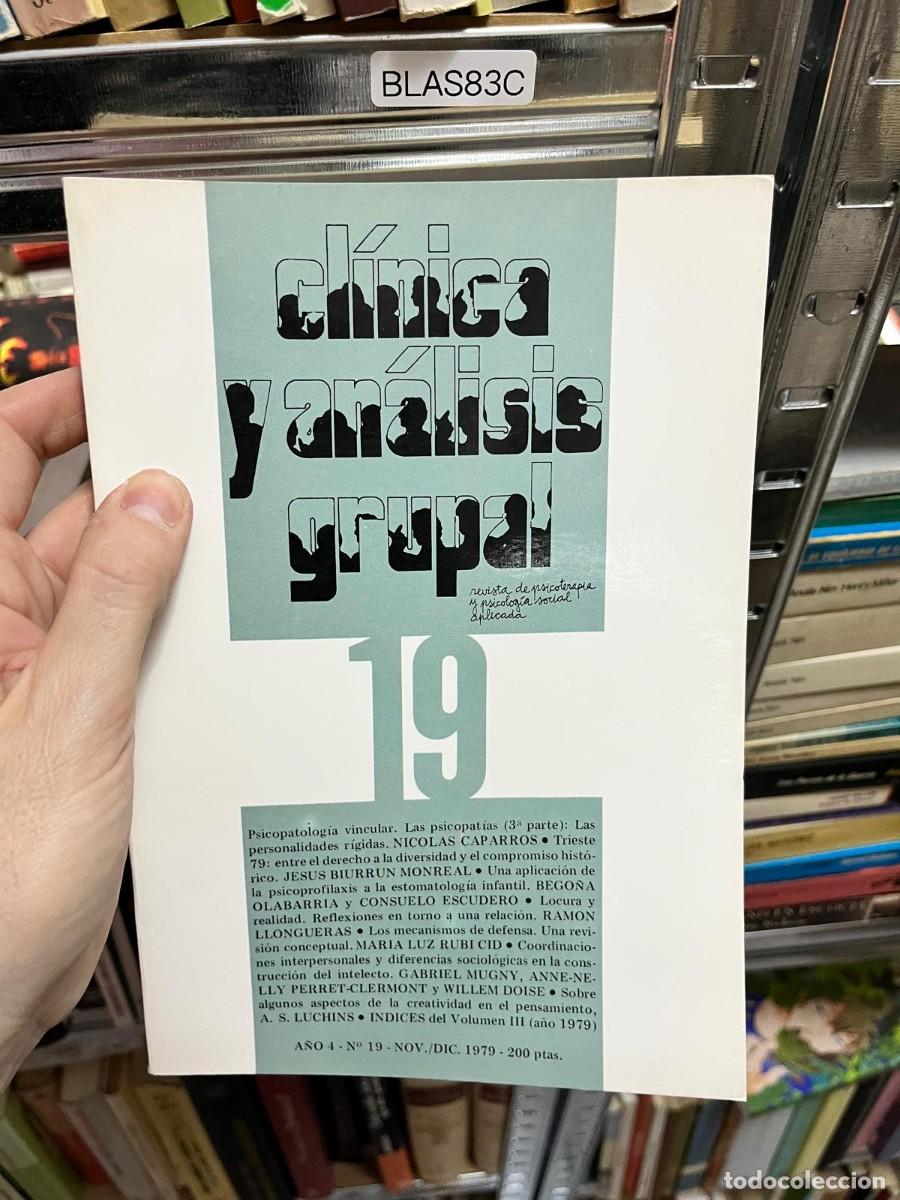 Libros de segunda mano: BLAS83C &ndash; Cl&iacute;nica y An&aacute;lisis Grupal, n&ordm; 19 &ndash; A&ntilde;o 4, noviembre/diciembre 1979. Revista de psicoterapi