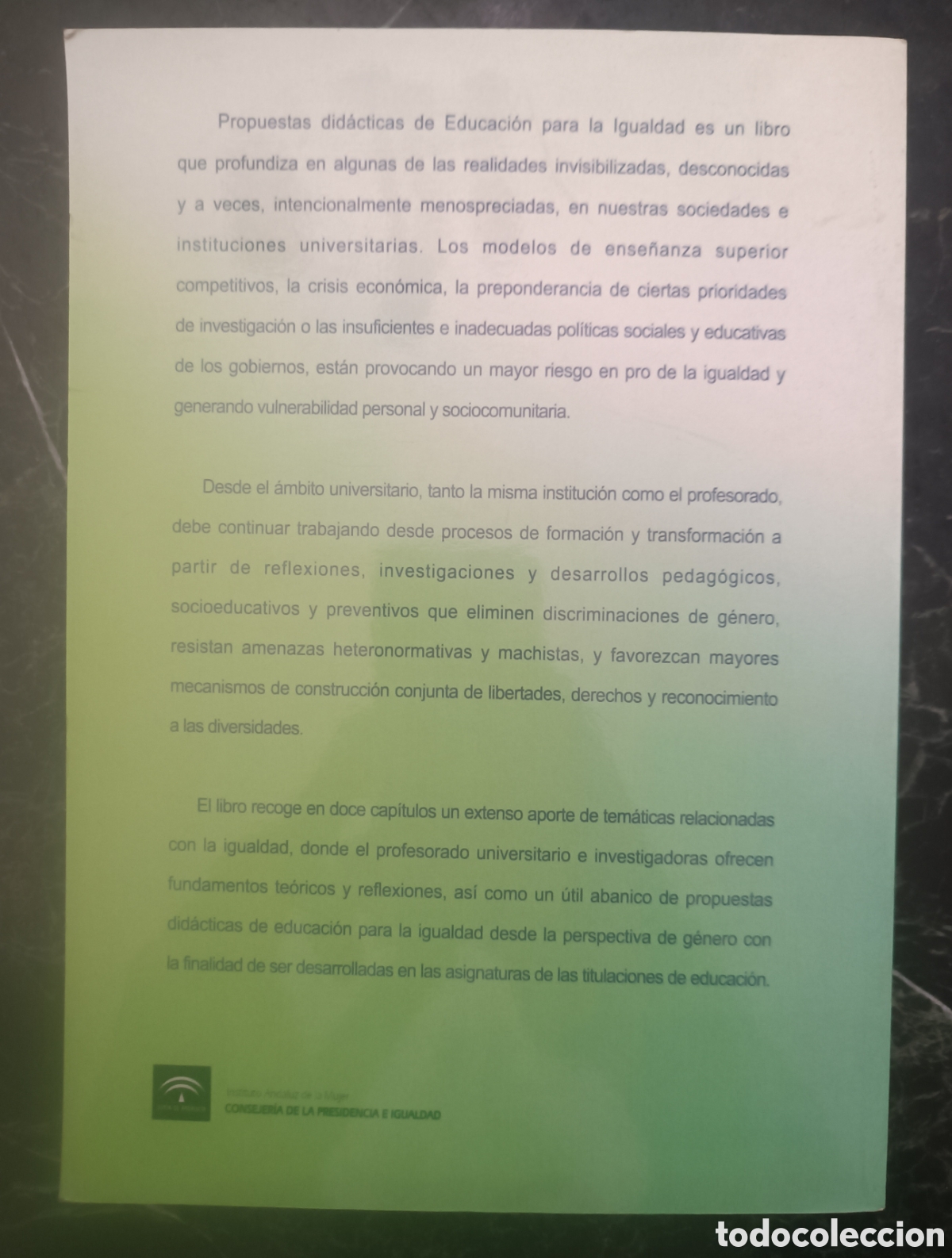 Libros de segunda mano: Propuestas did&aacute;cticas de educaci&oacute;n para la igualdad. - Foto 2
