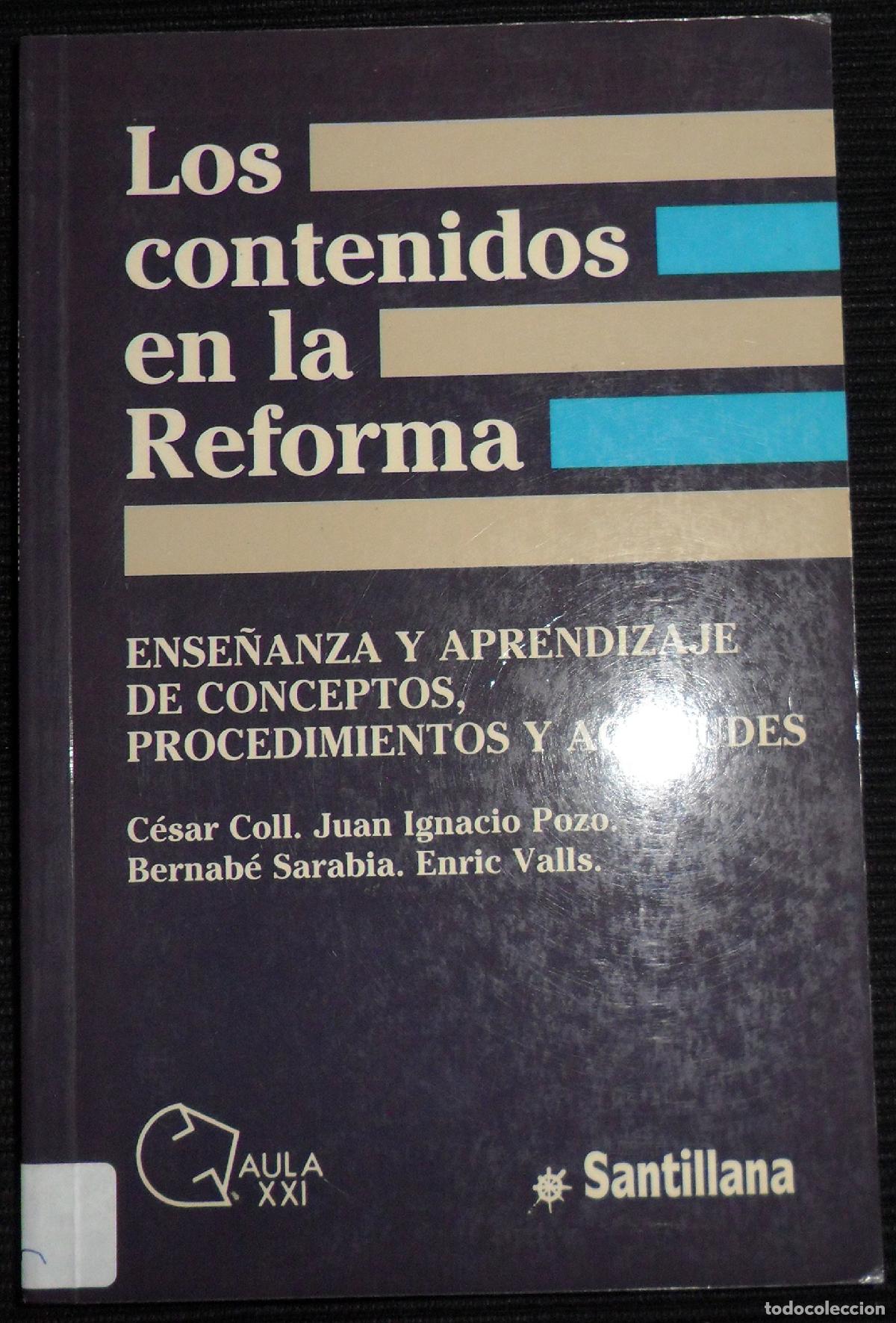 Libros de segunda mano: Los Contenidos En La Reforma