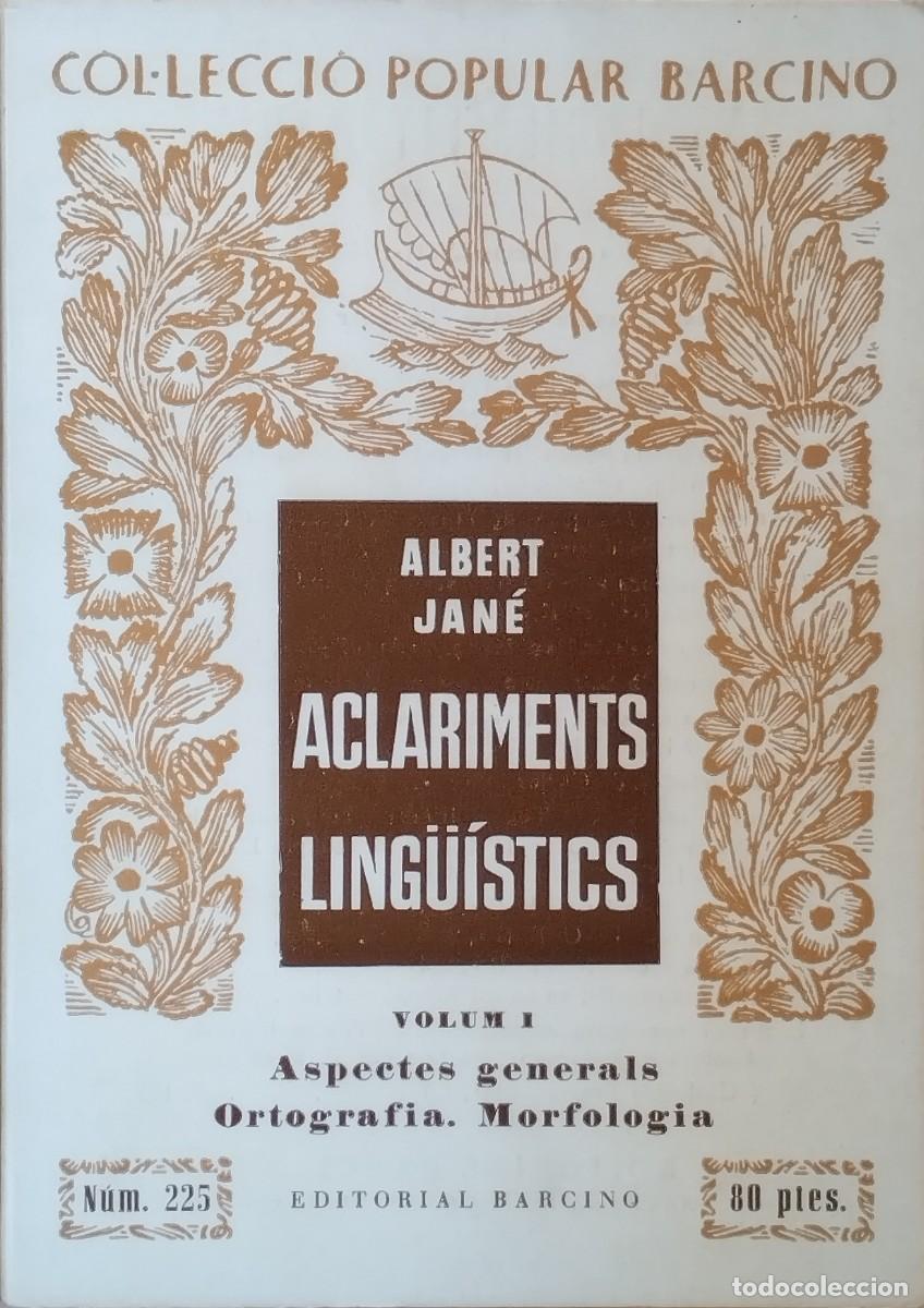 Libros de segunda mano: Aclariments ling&uuml;&iacute;stics - Foto 1