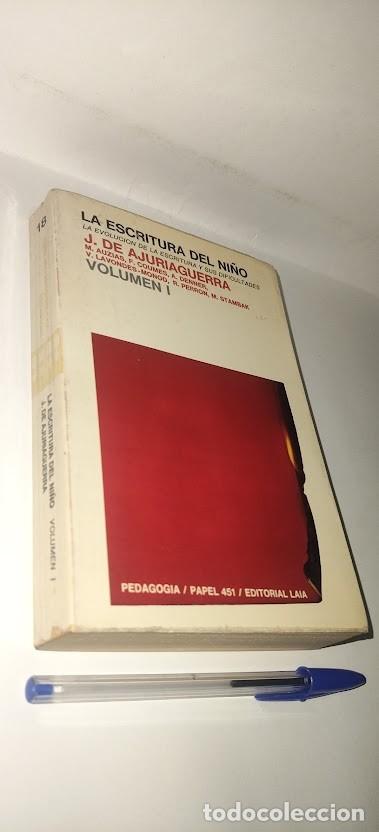 Libros de segunda mano: La Escritura del ni&ntilde;o - J. De Ajuriaguerra - volumen I - Pedagog&iacute;a Editorial Laia 4&ordf; edici&oacute;n 1981
