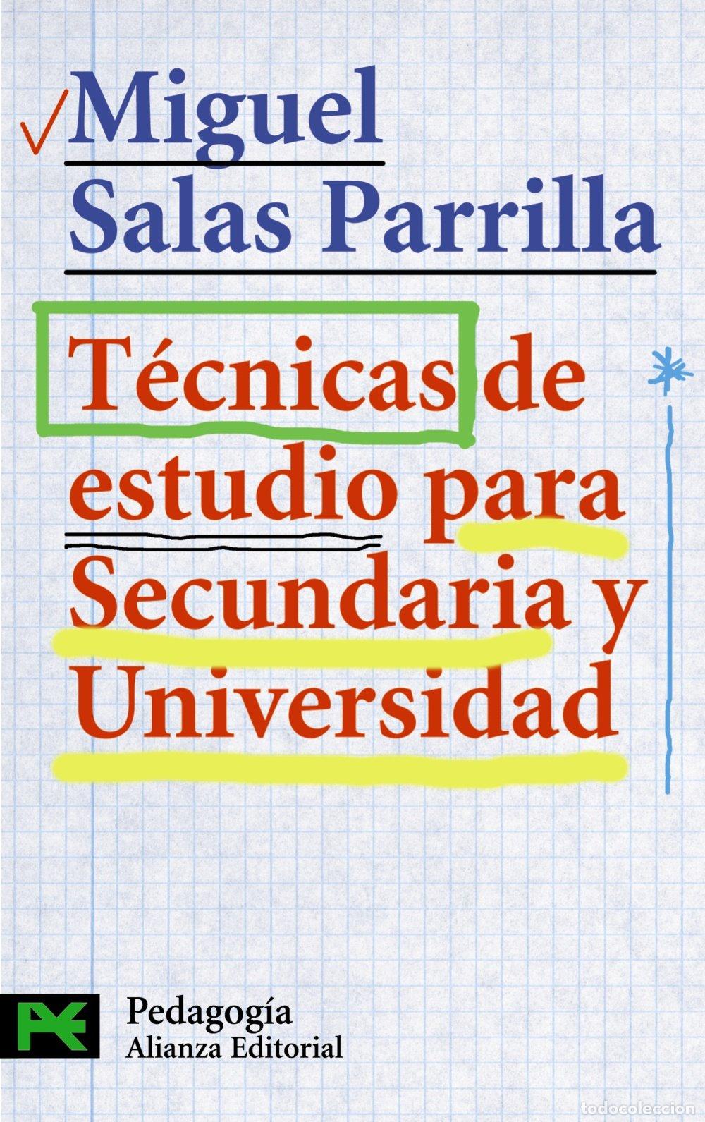 Libros de segunda mano: T&eacute;cnicas de estudio para Secundaria y Universidad (El Libro De Bolsillo - Ciencias Sociales)
