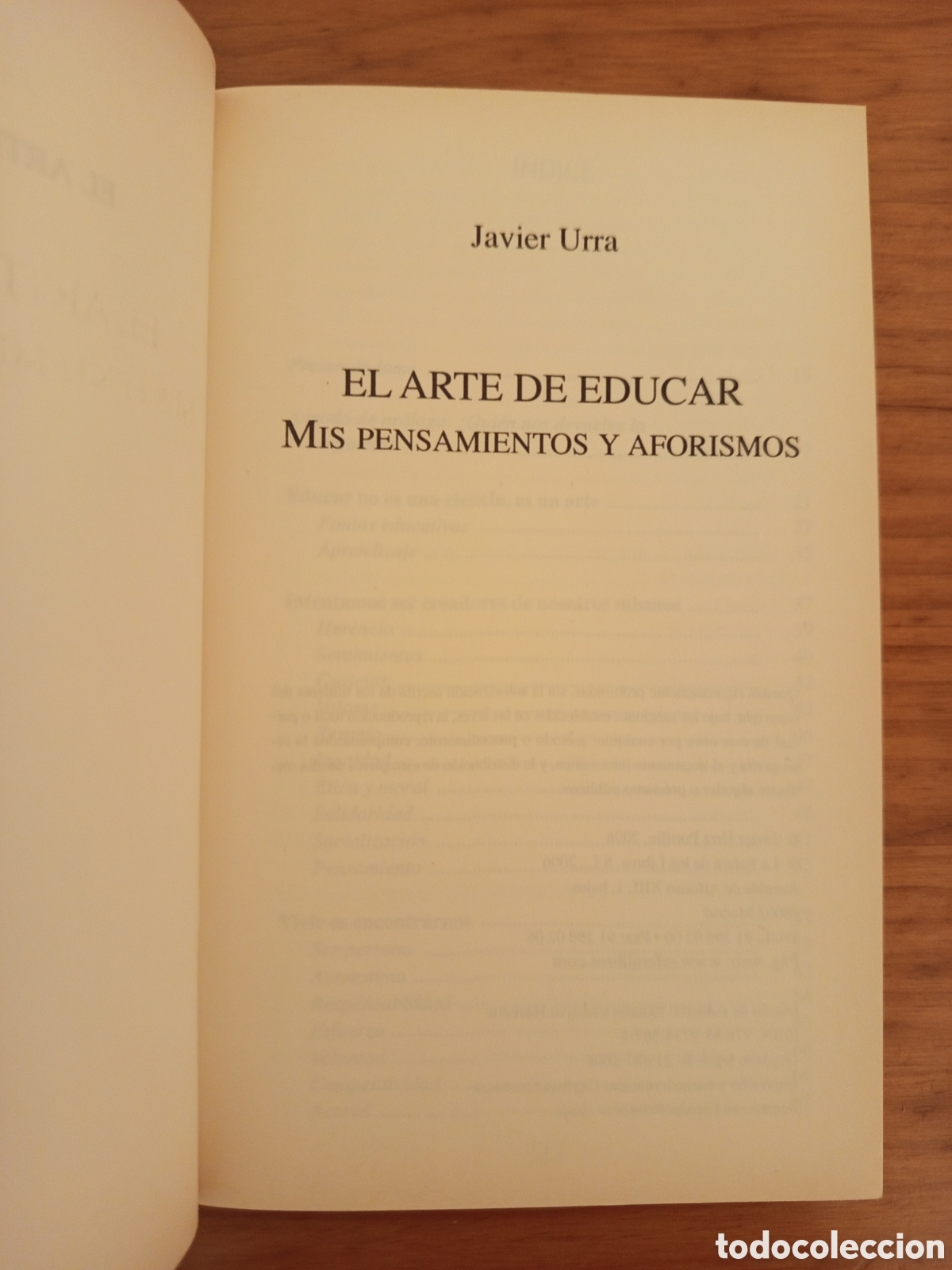 Libros de segunda mano: EL ARTE DE EDUCAR (JAVIER URRA) - Foto 2