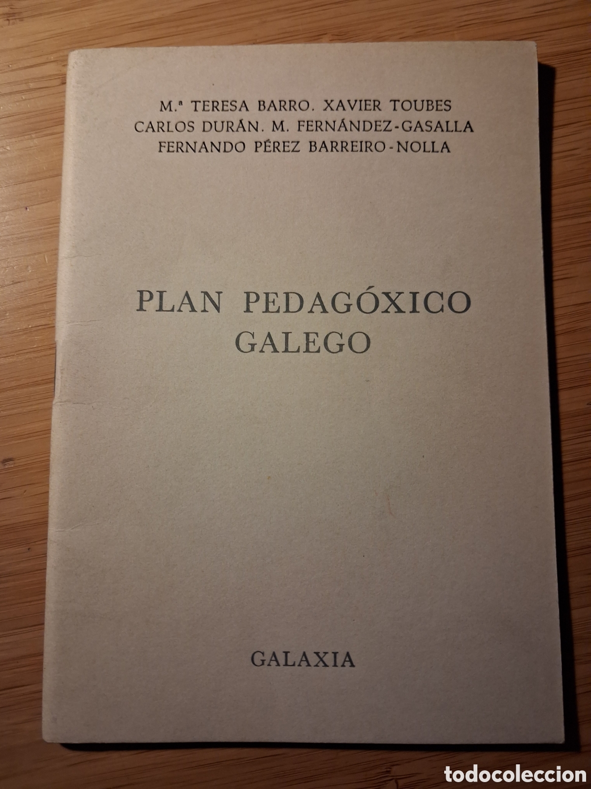 Libros de segunda mano: (gallego) Plan pedag&oacute;xico galego - VVAA (Galaxia 1971)