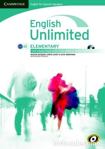 Libros de segunda mano: English unlimited for spanish speakers elementary self-study pack (workbook with dvd-rom and audio c