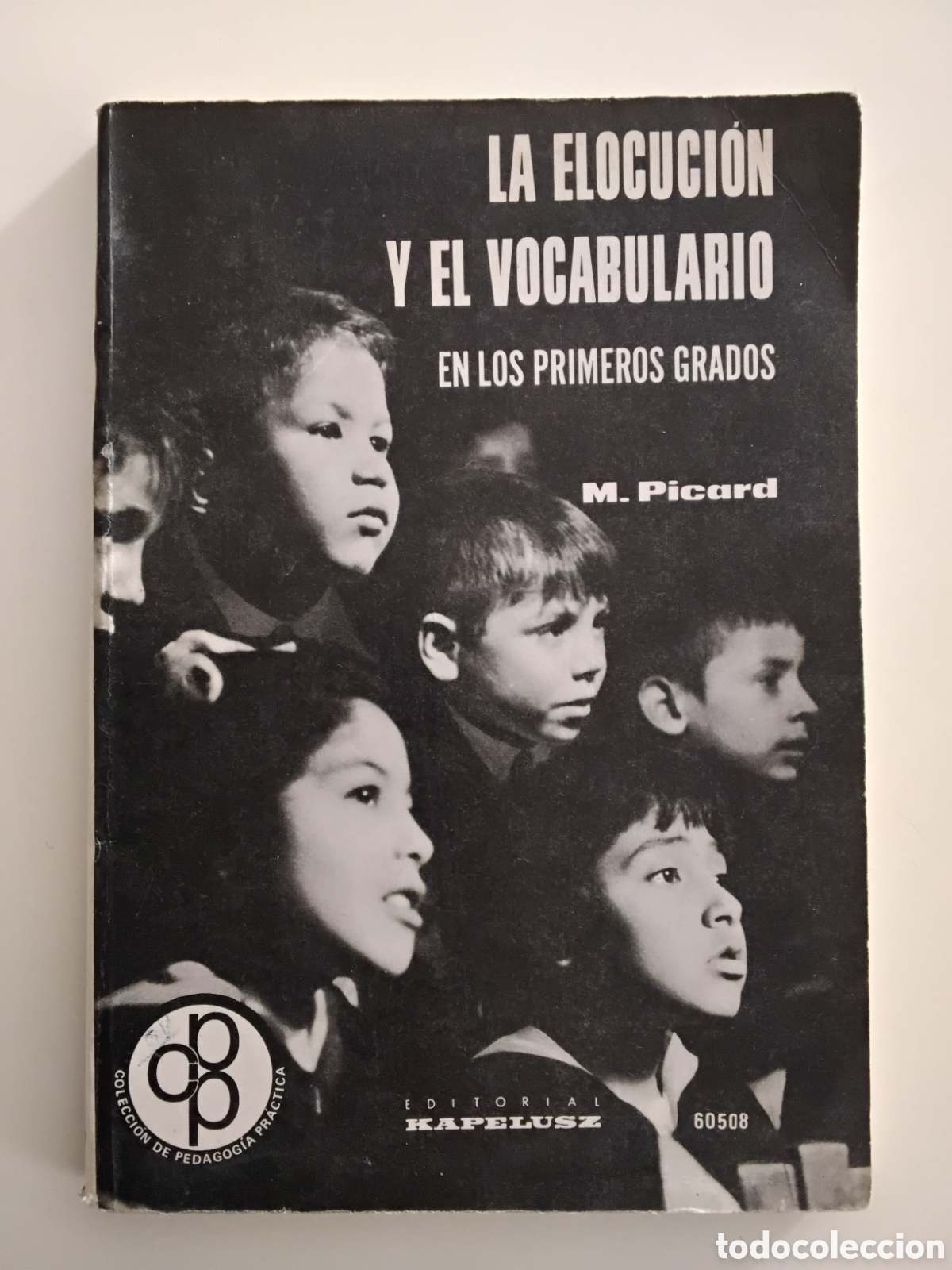 Libros de segunda mano: M. PICARD &ndash; LA ELOCUCI&Oacute;N Y EL VOCABULARIO EN LOS PRIMEROS GRADOS &ndash; EDITORIAL KAPELUSZ &ndash; 1977