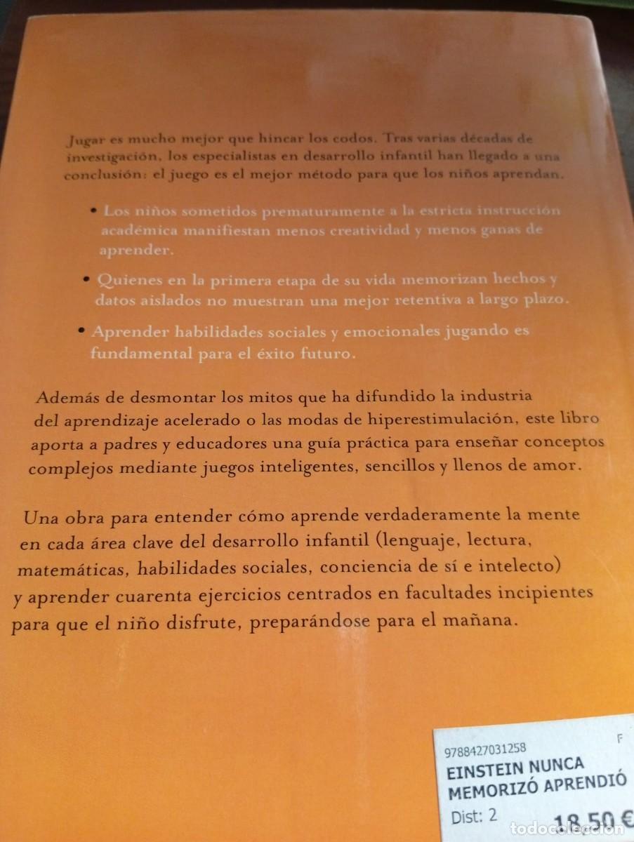 Libros de segunda mano: Einstein nunca memoriz&oacute;, aprendi&oacute; jugando - Foto 2