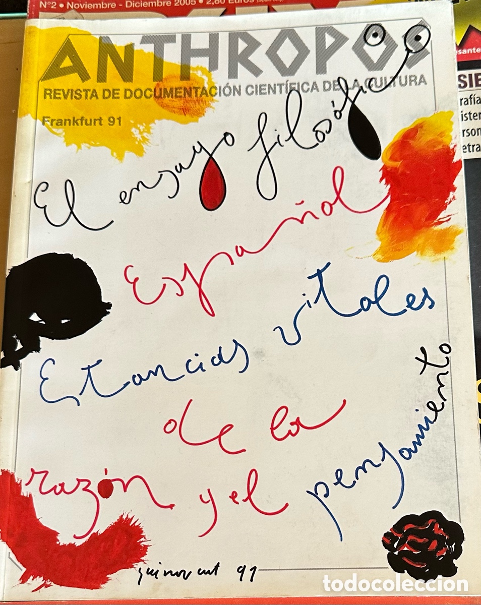 Libros de segunda mano: Revista Anthropos. Frankfurt 91, 138,78